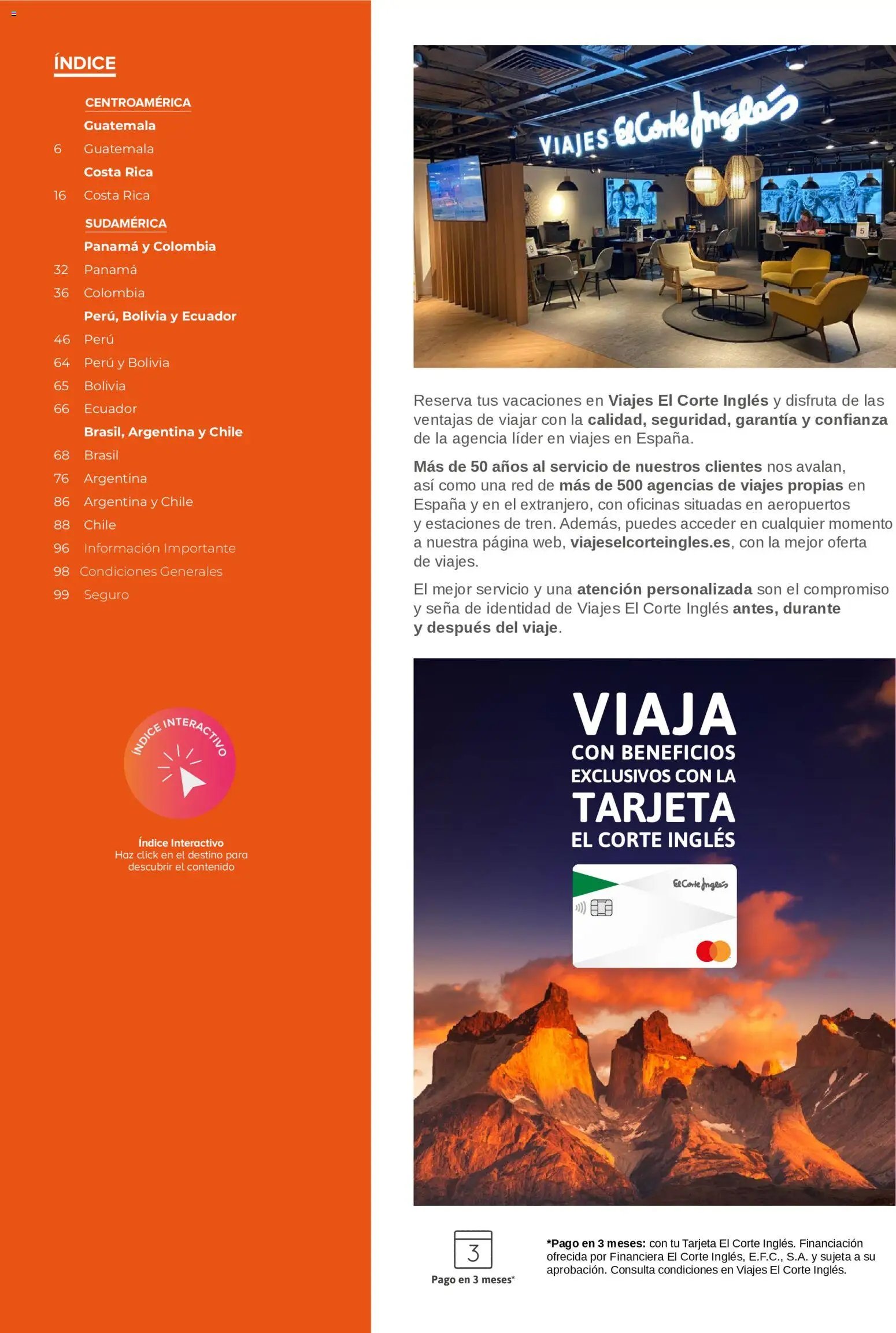Viajes El Corte Inglés Centroamérica y Sudamérica