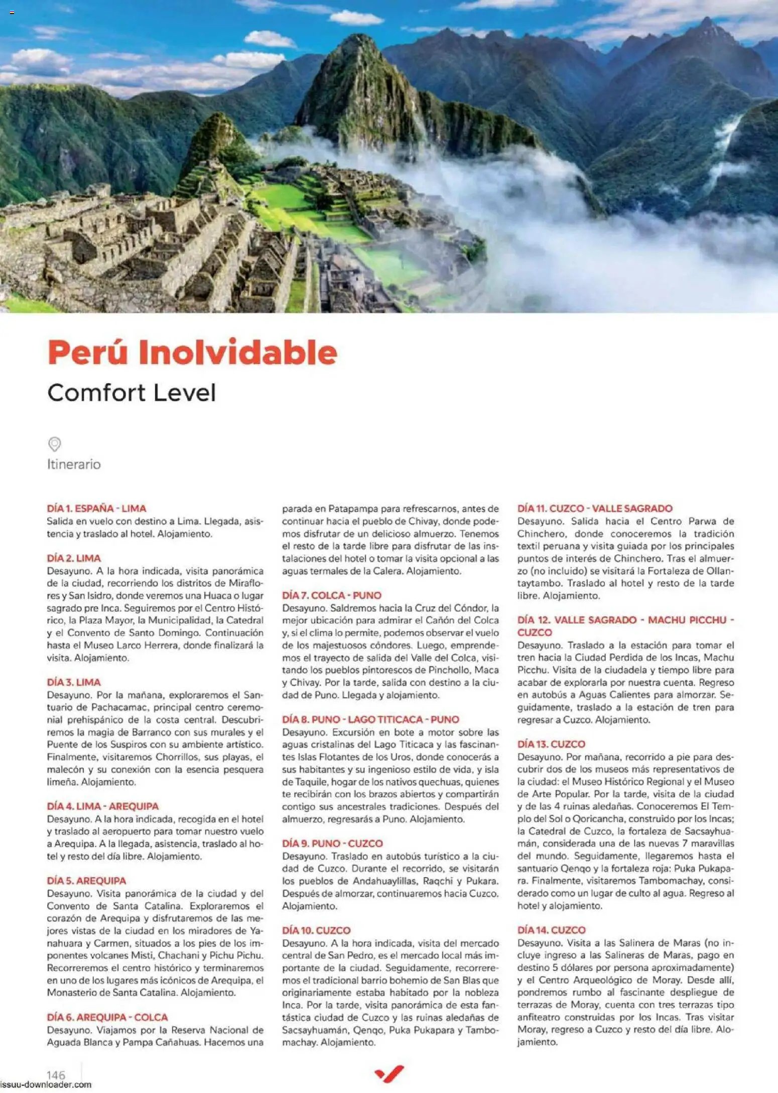 Halcón Viajes Comfort level 2026