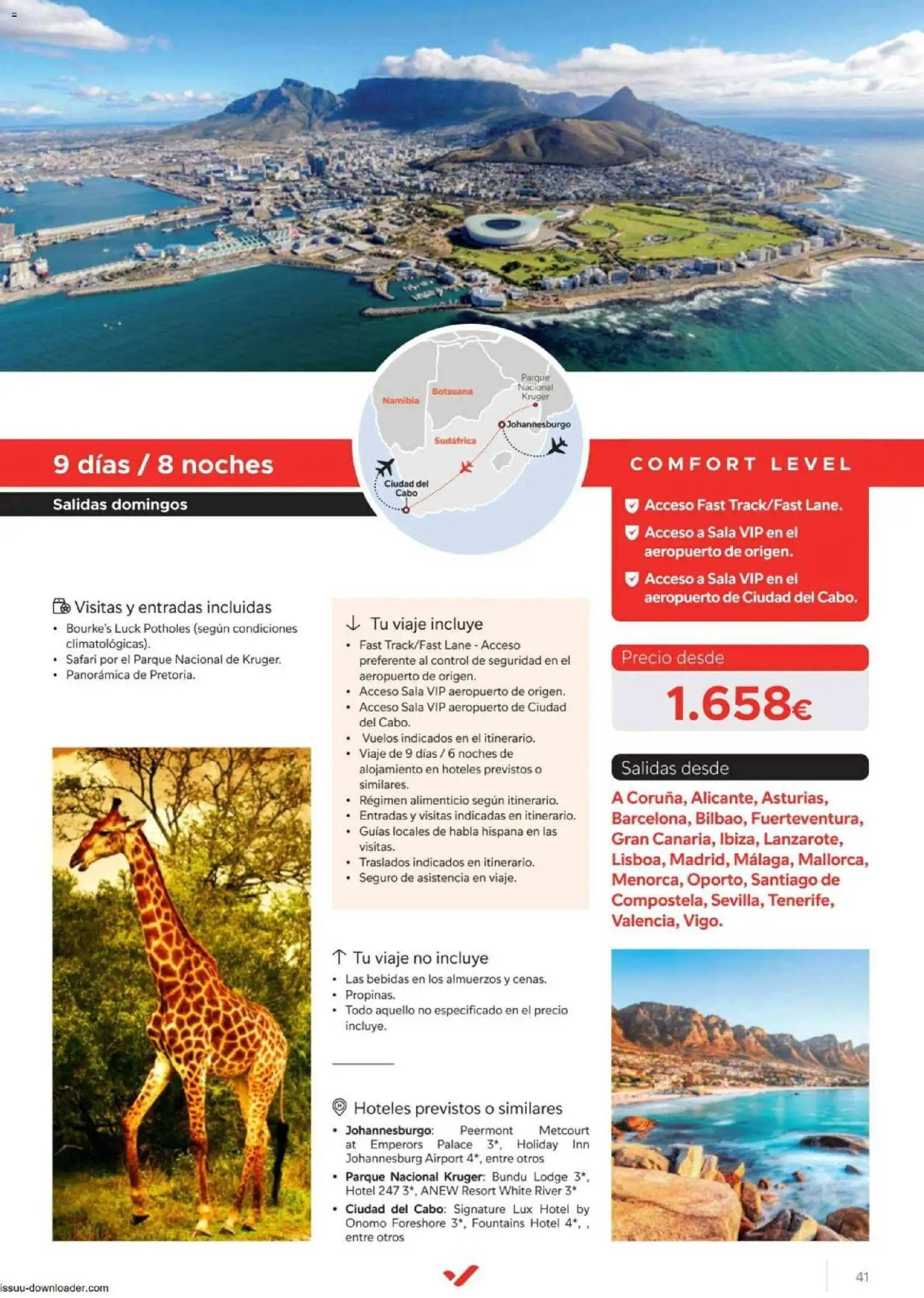 Halcón Viajes Comfort level 2026