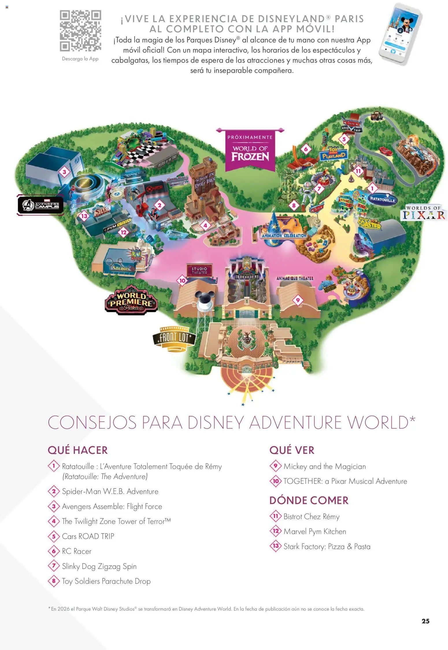 Viajes El Corte Inglés Folleto Disneyland Paris