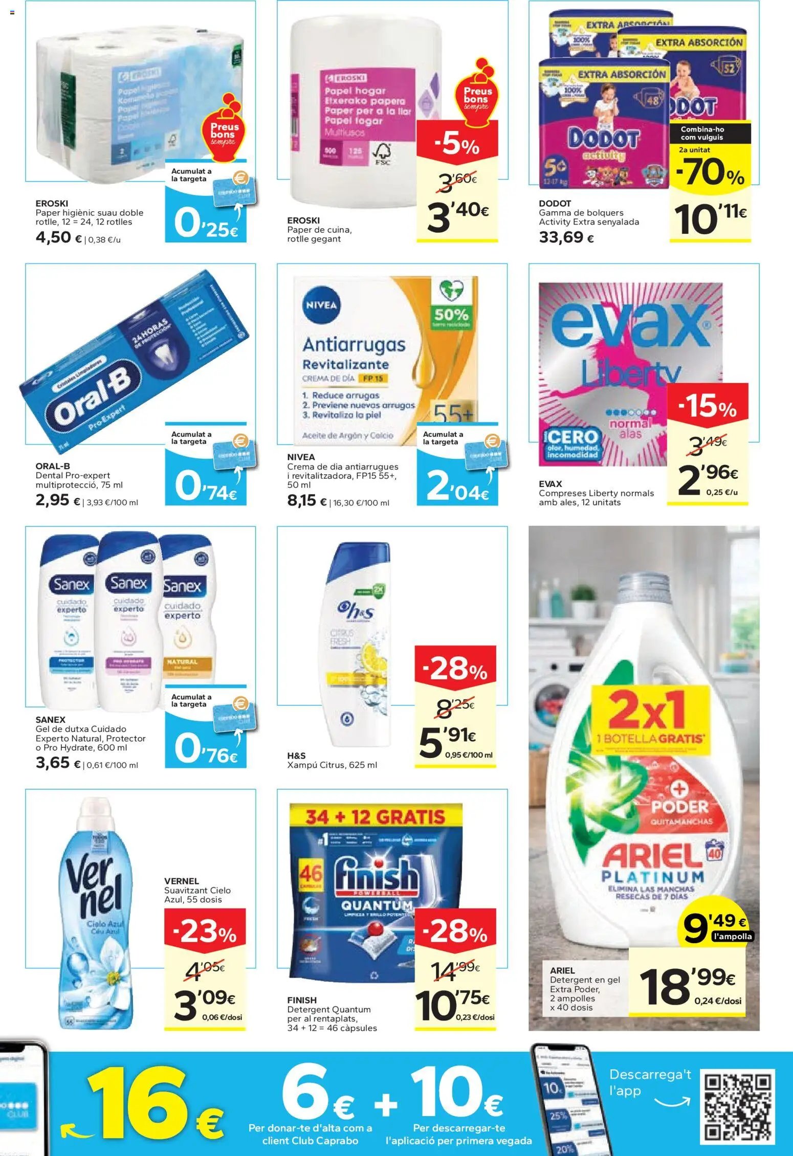 Caprabo - Estalvia des de la primera unitat