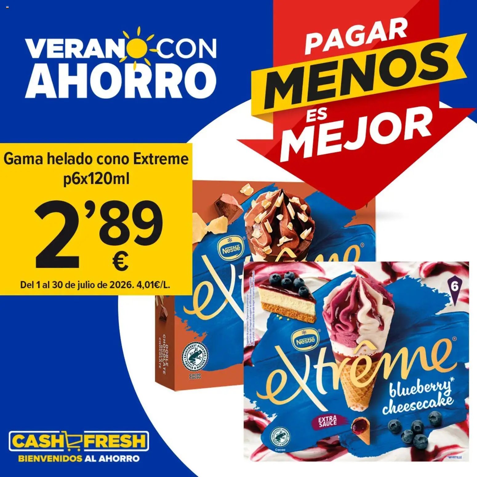 Cash Fresh Verano con ahorro