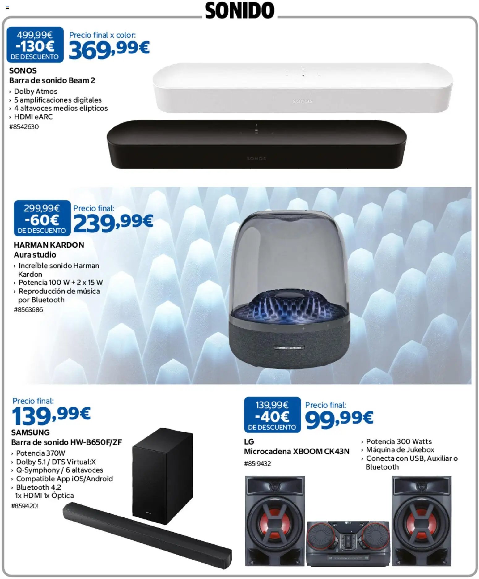 Costco catálogo Electrónica