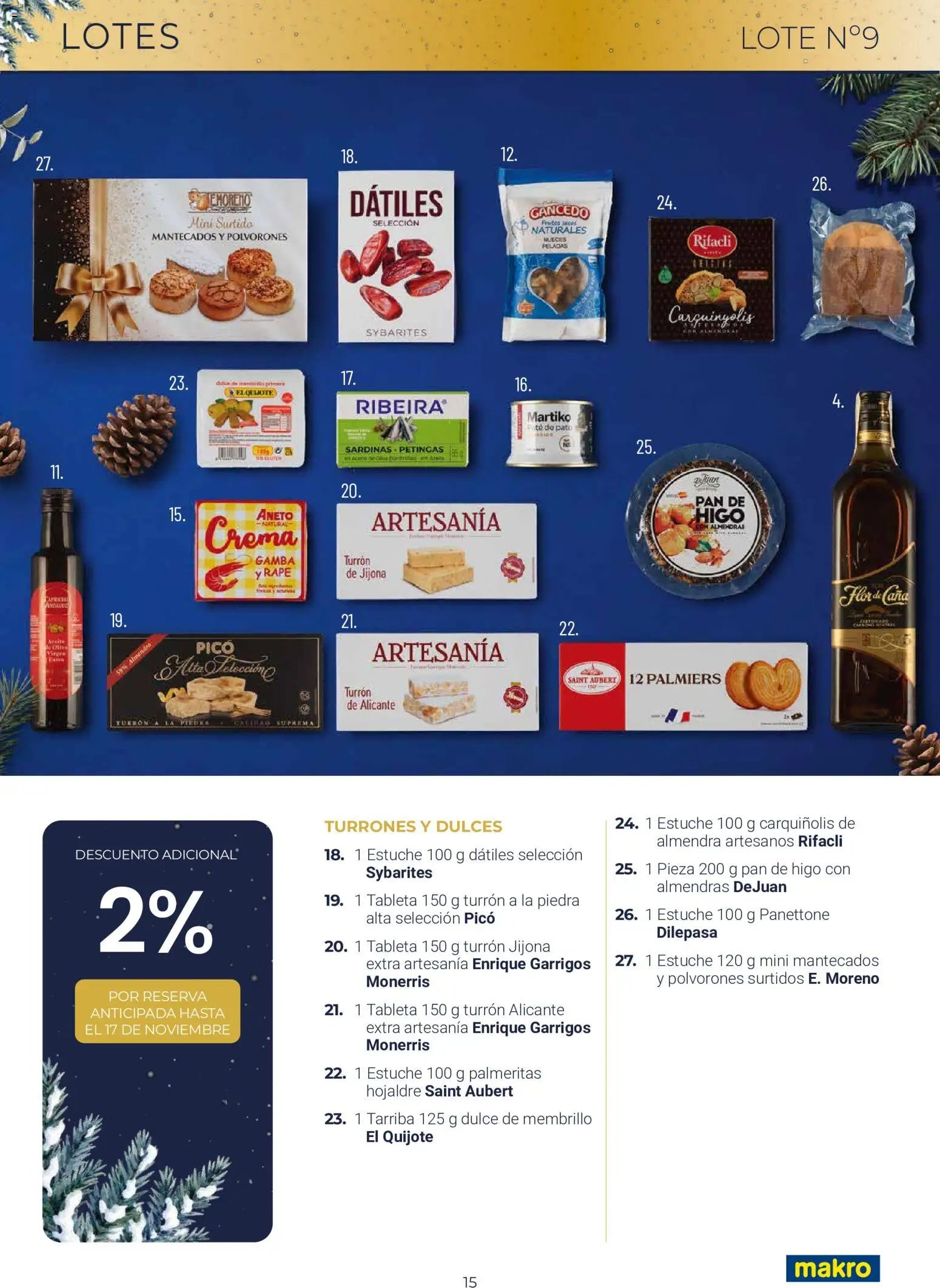 Makro Lotes y Cestas Navidad Centro