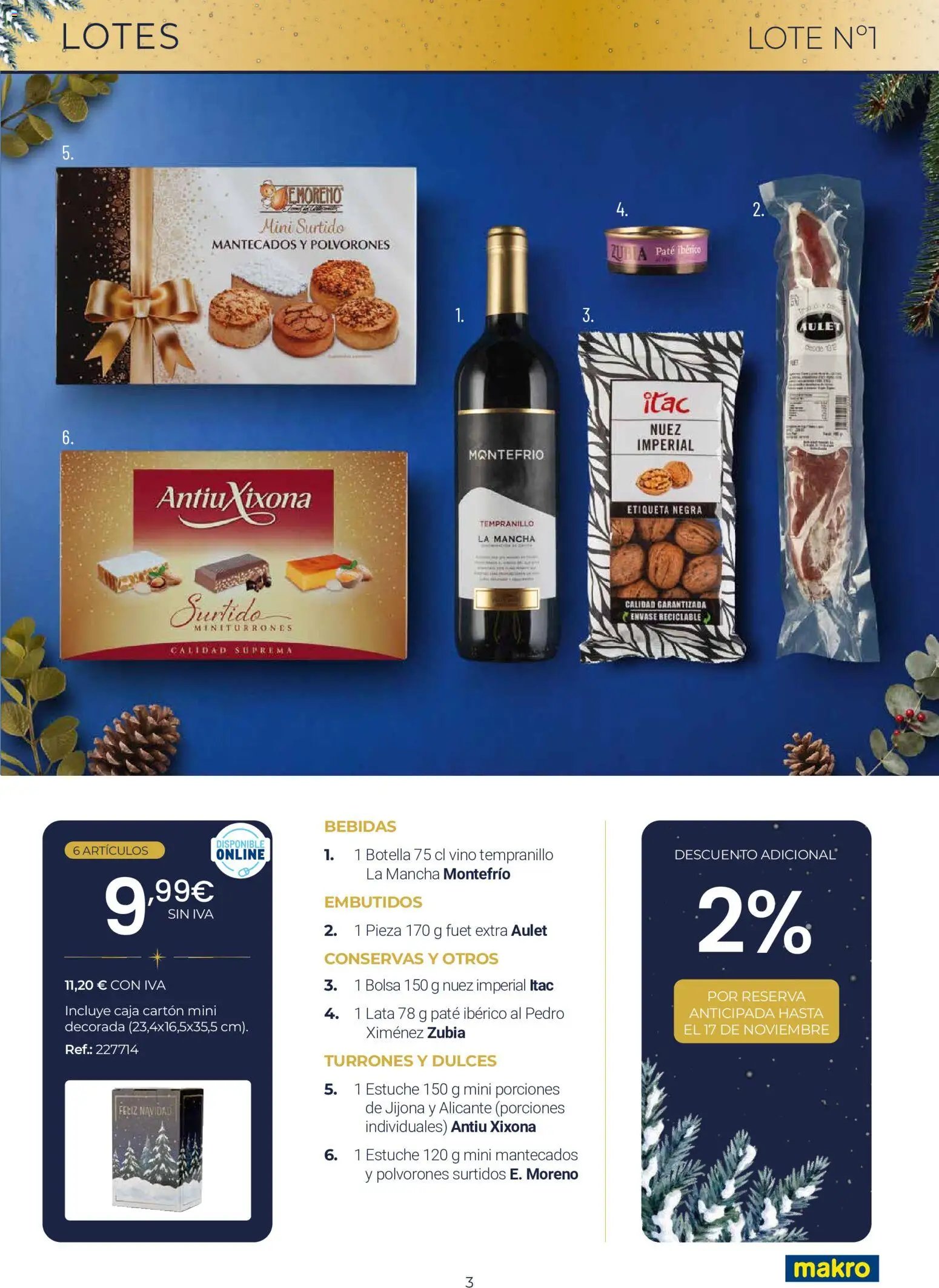 Makro Lotes y Cestas Navidad Centro