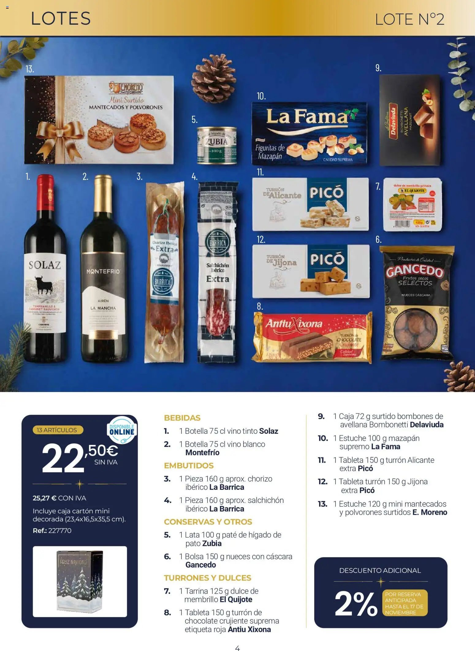 Makro Lotes y Cestas Navidad Centro