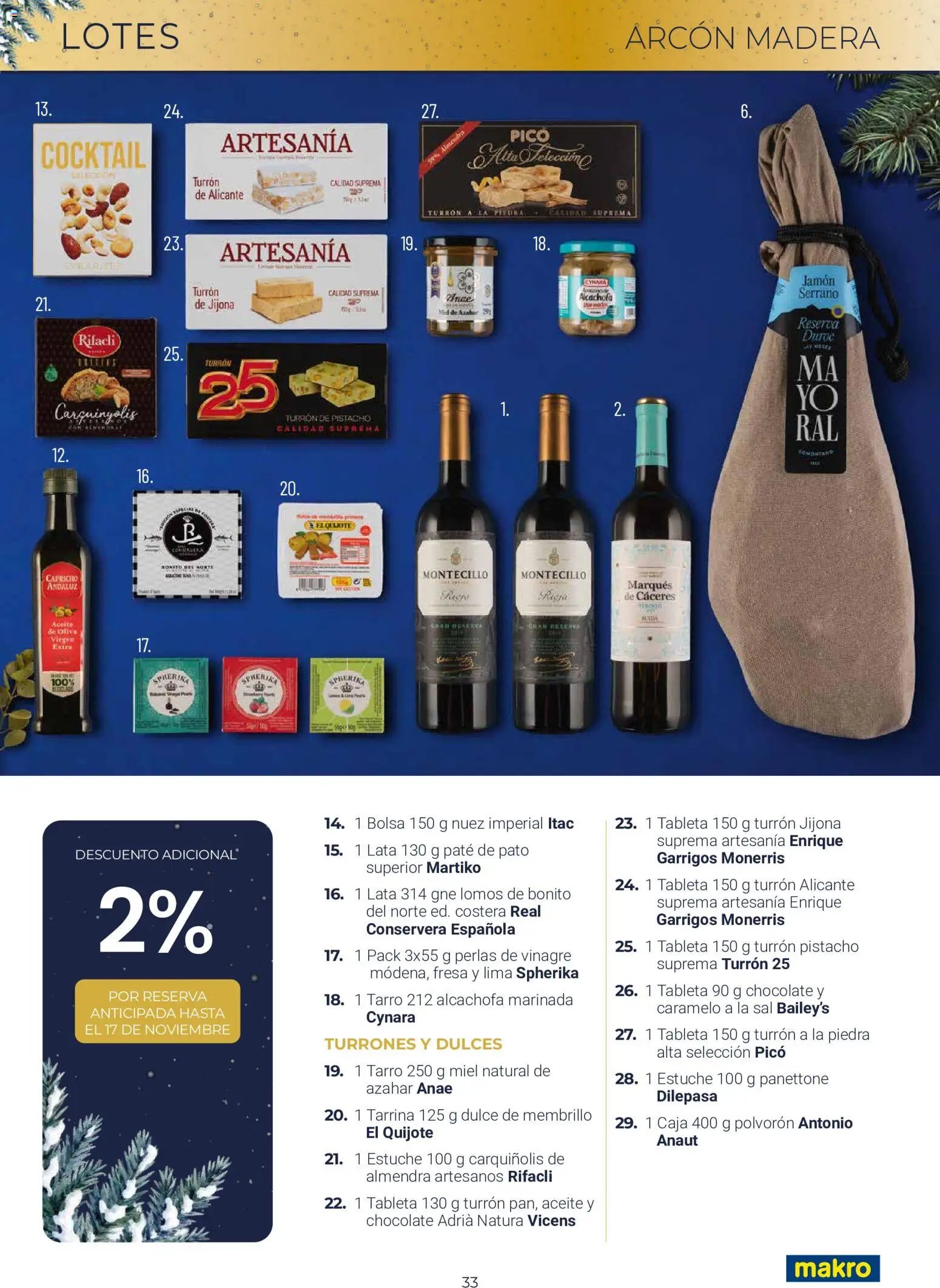 Makro Lotes y Cestas Navidad Centro