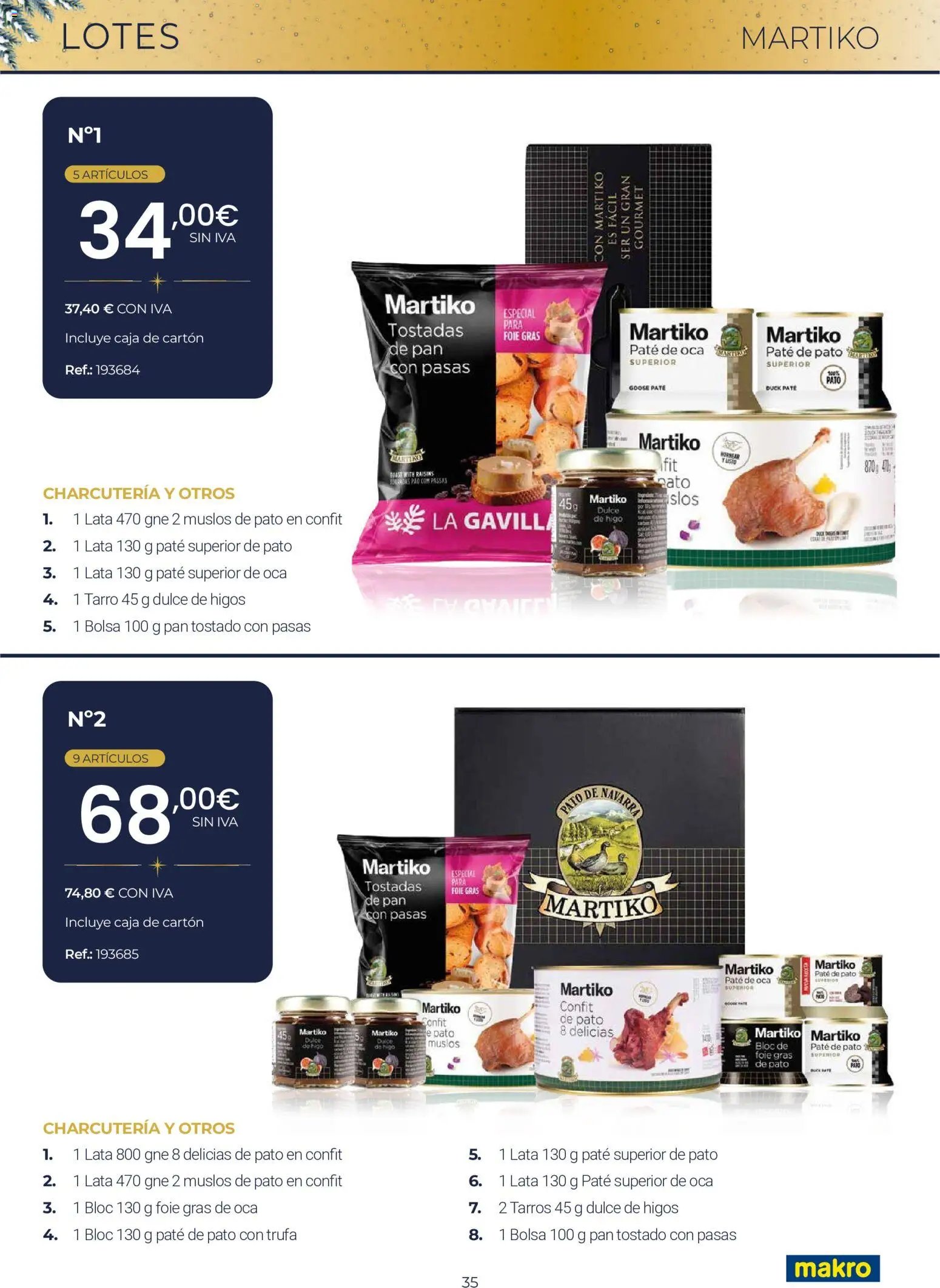 Makro Lotes y Cestas Navidad Centro