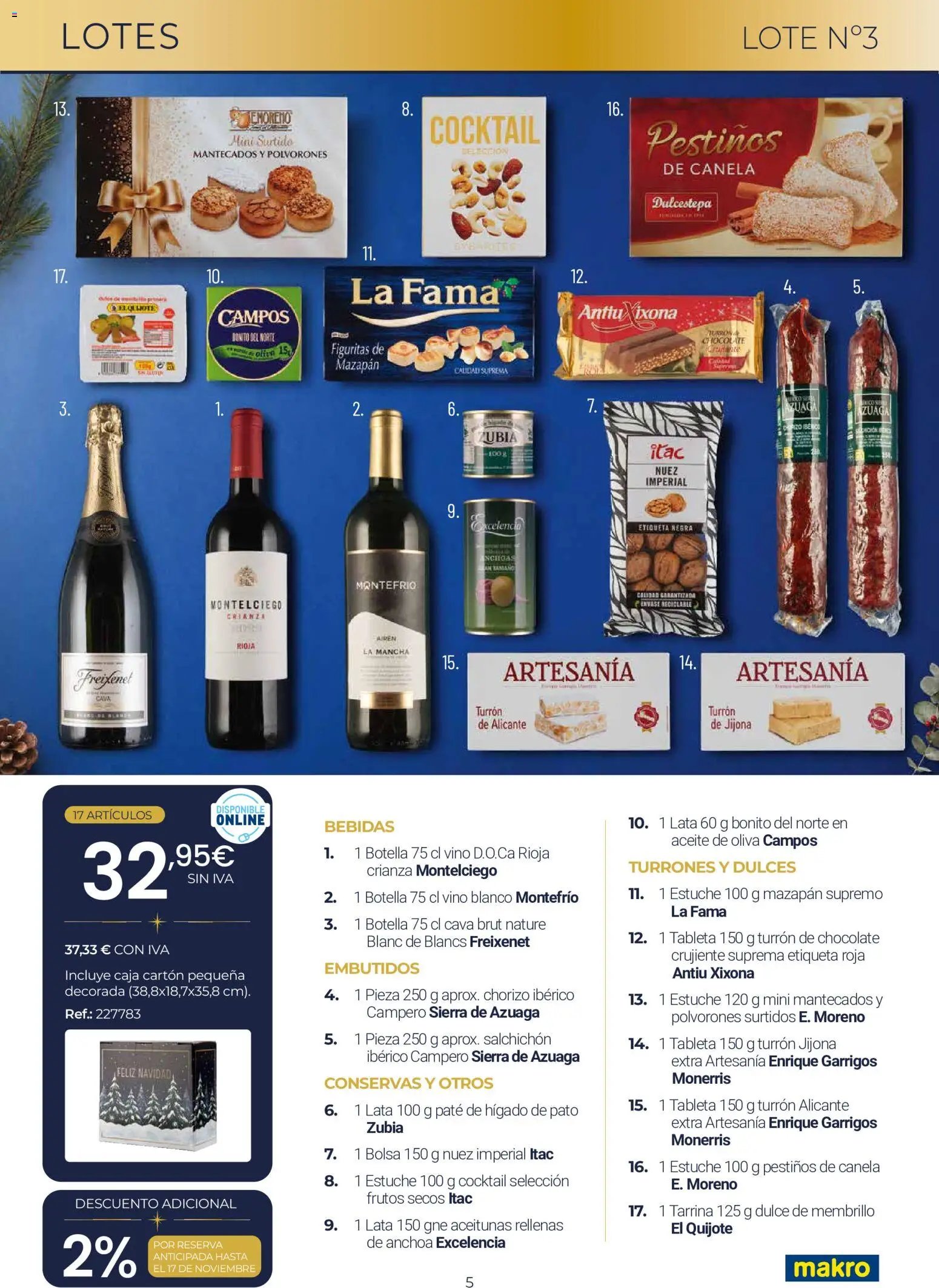 Makro Lotes y Cestas Navidad Centro