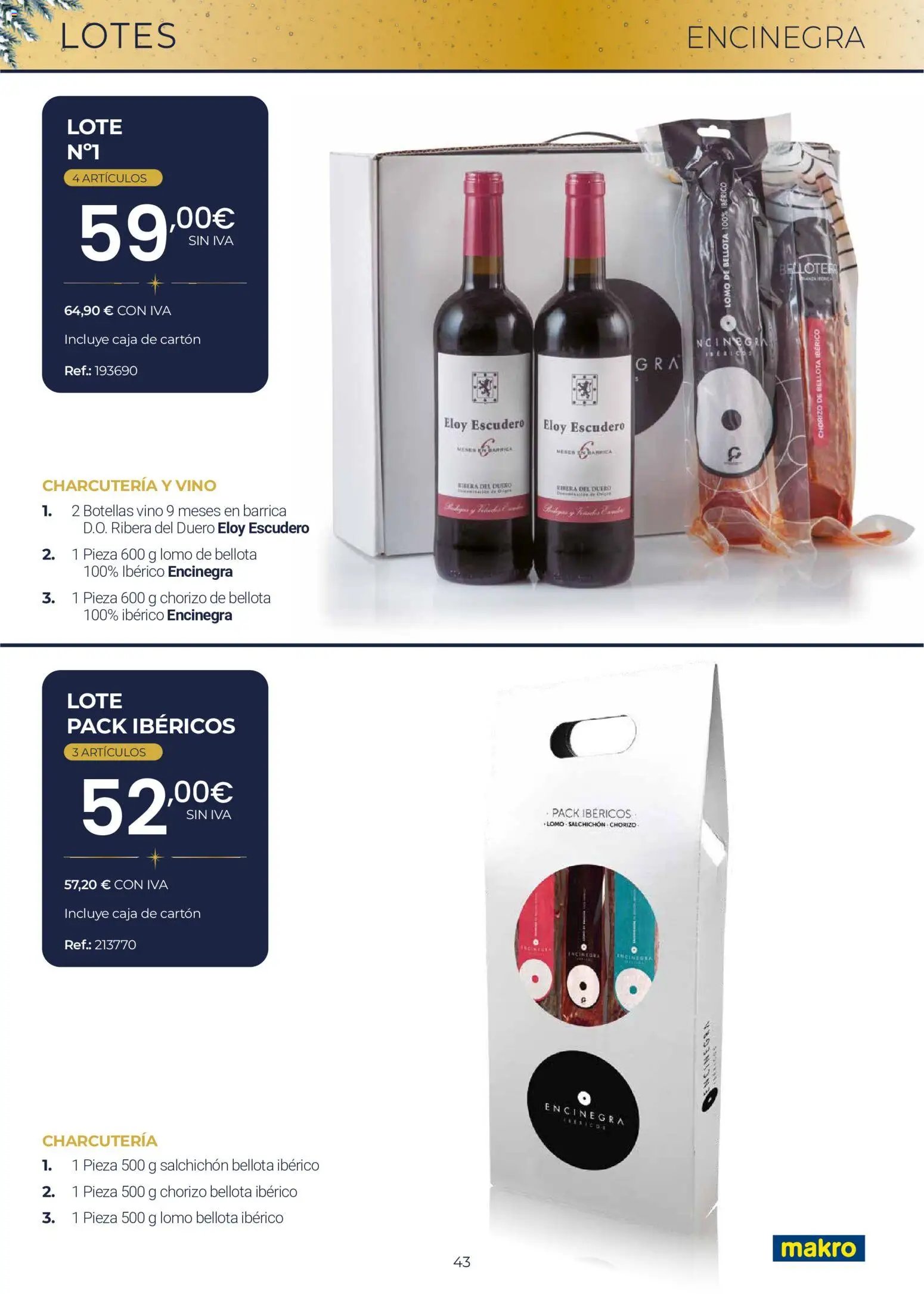 Makro Lotes y Cestas Navidad Centro
