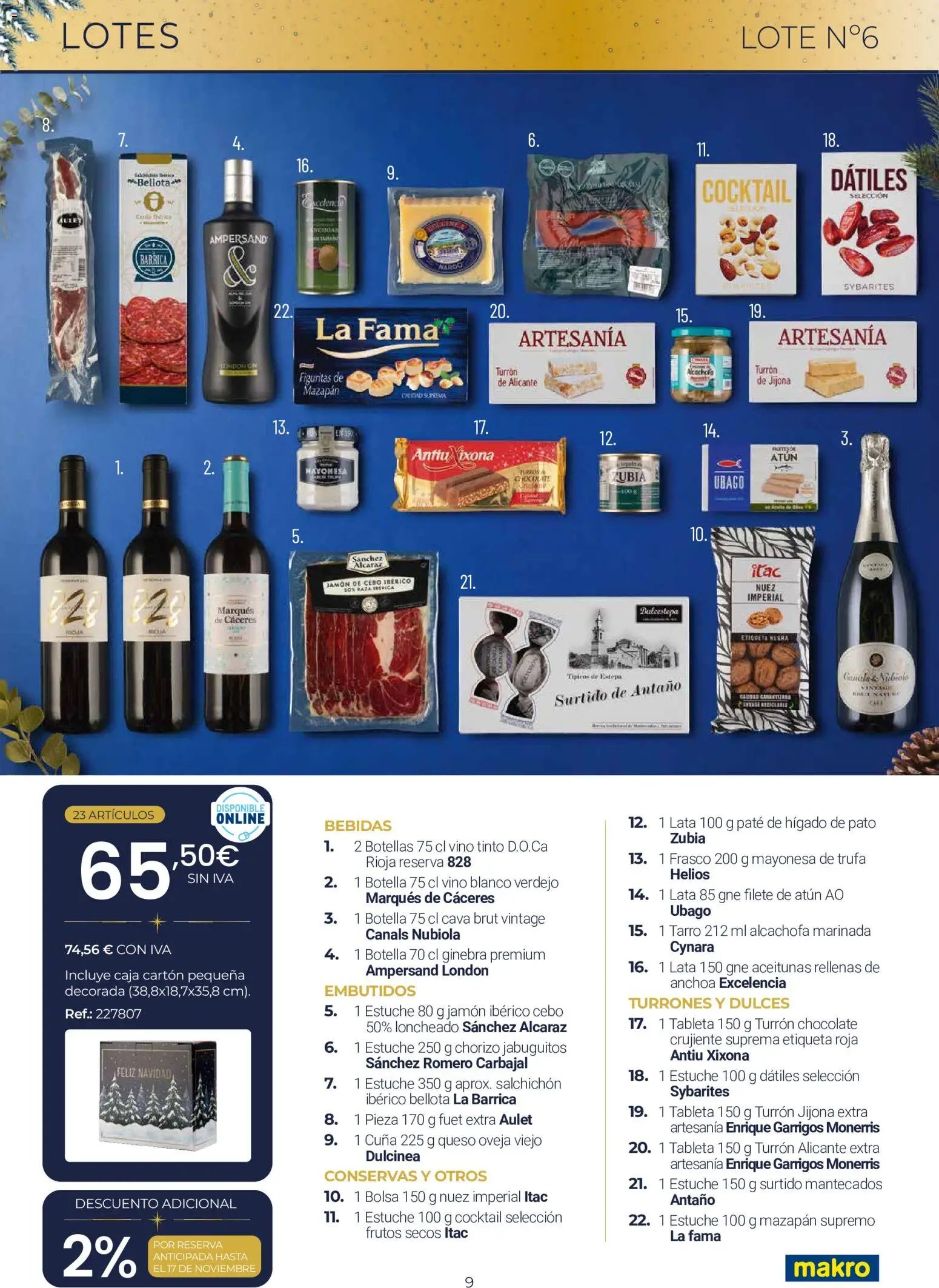 Makro Lotes y Cestas Navidad Centro