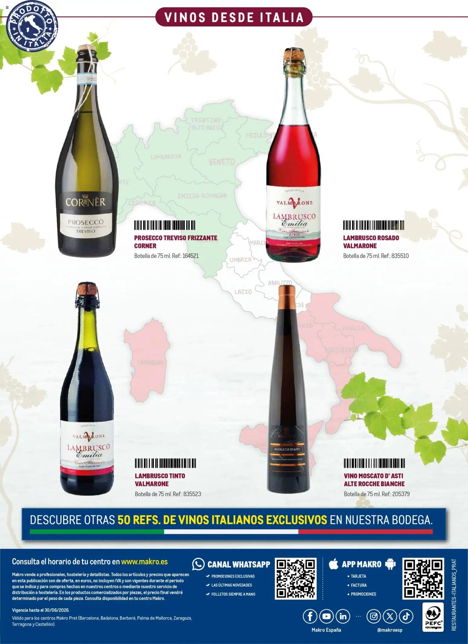 Makro Restaurantes italianos Prat
