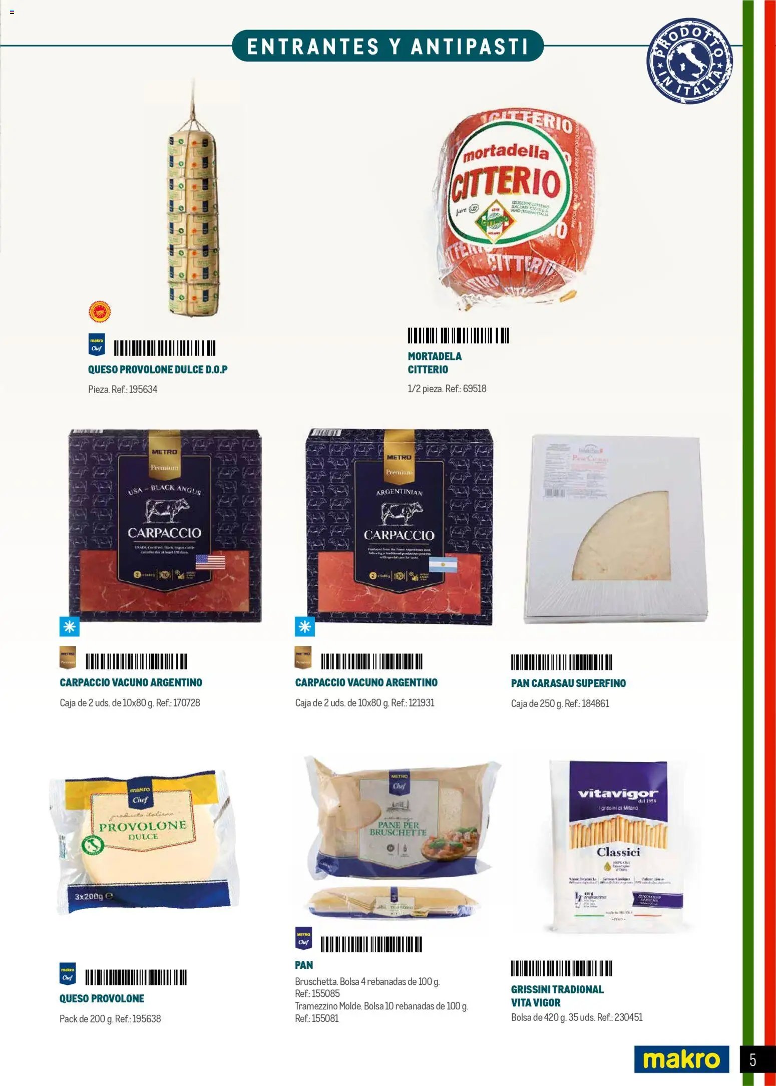 Makro Restaurantes italianos Prat