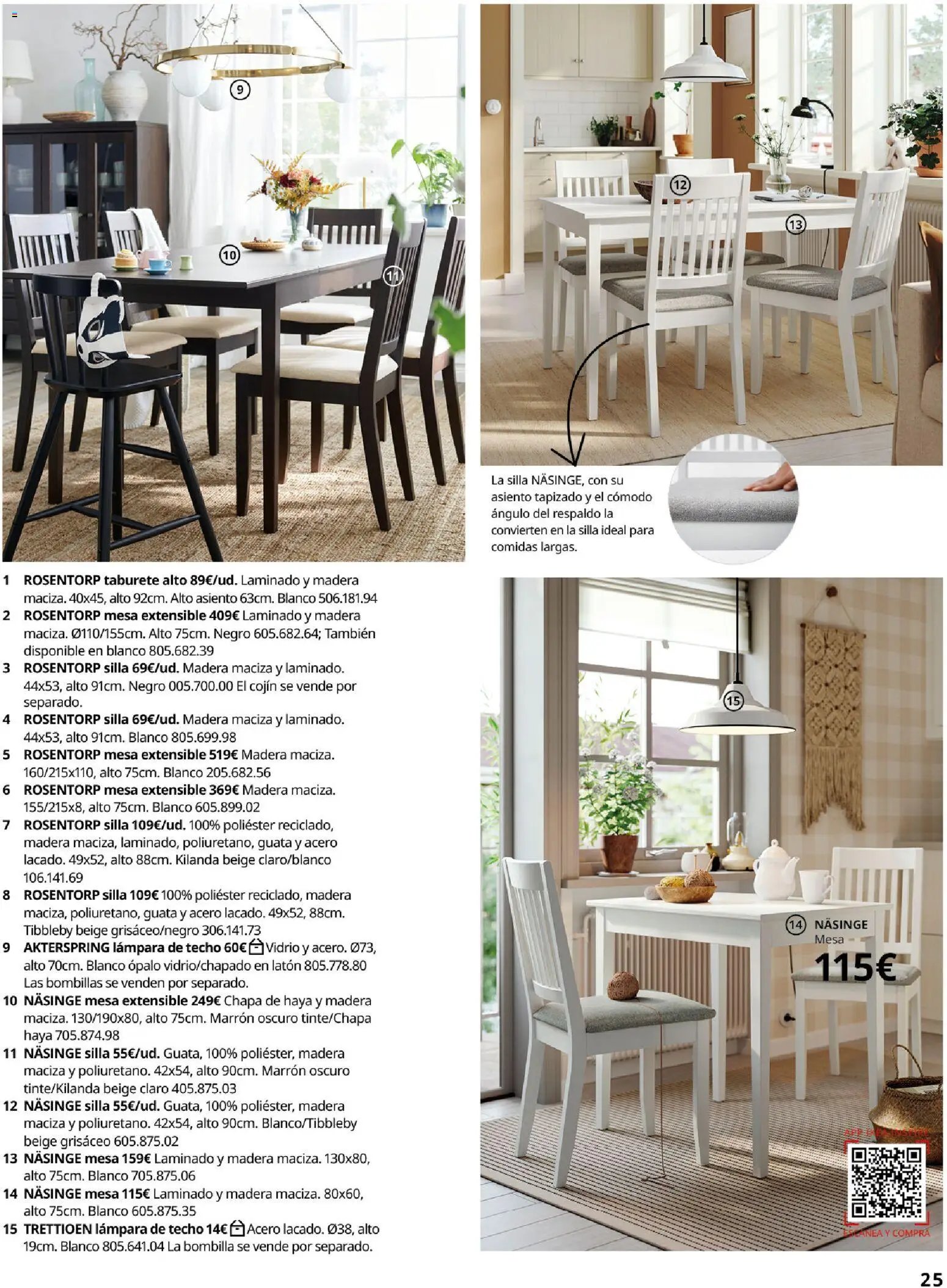Catálogo IKEA Comedores