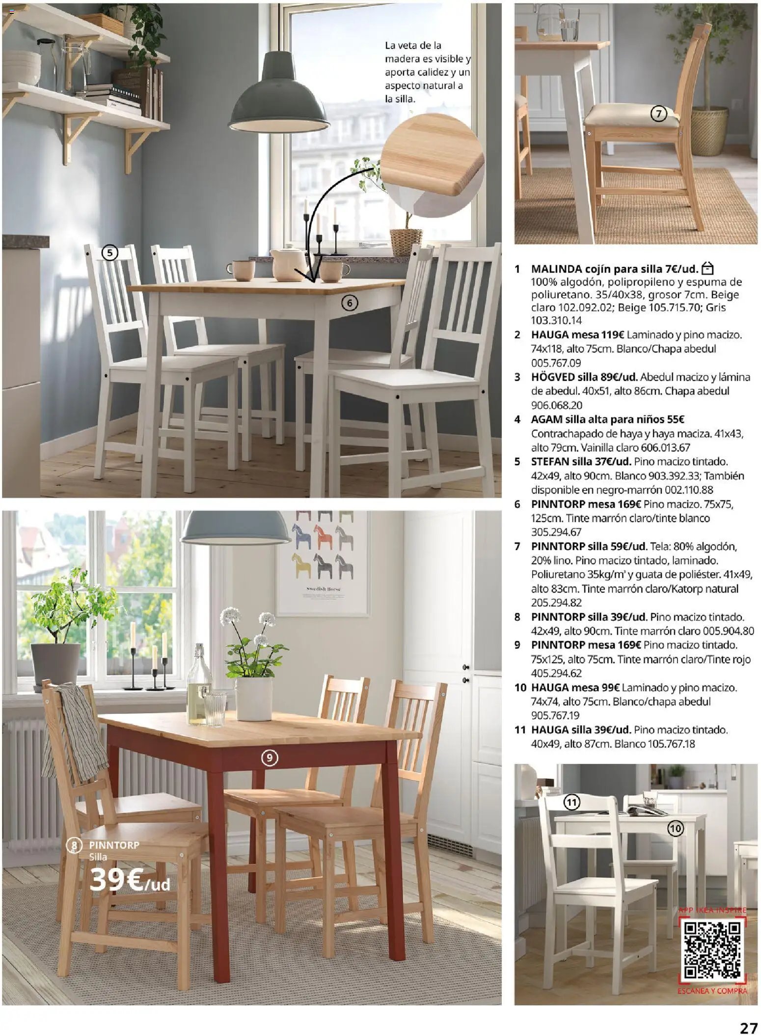 Catálogo IKEA Comedores