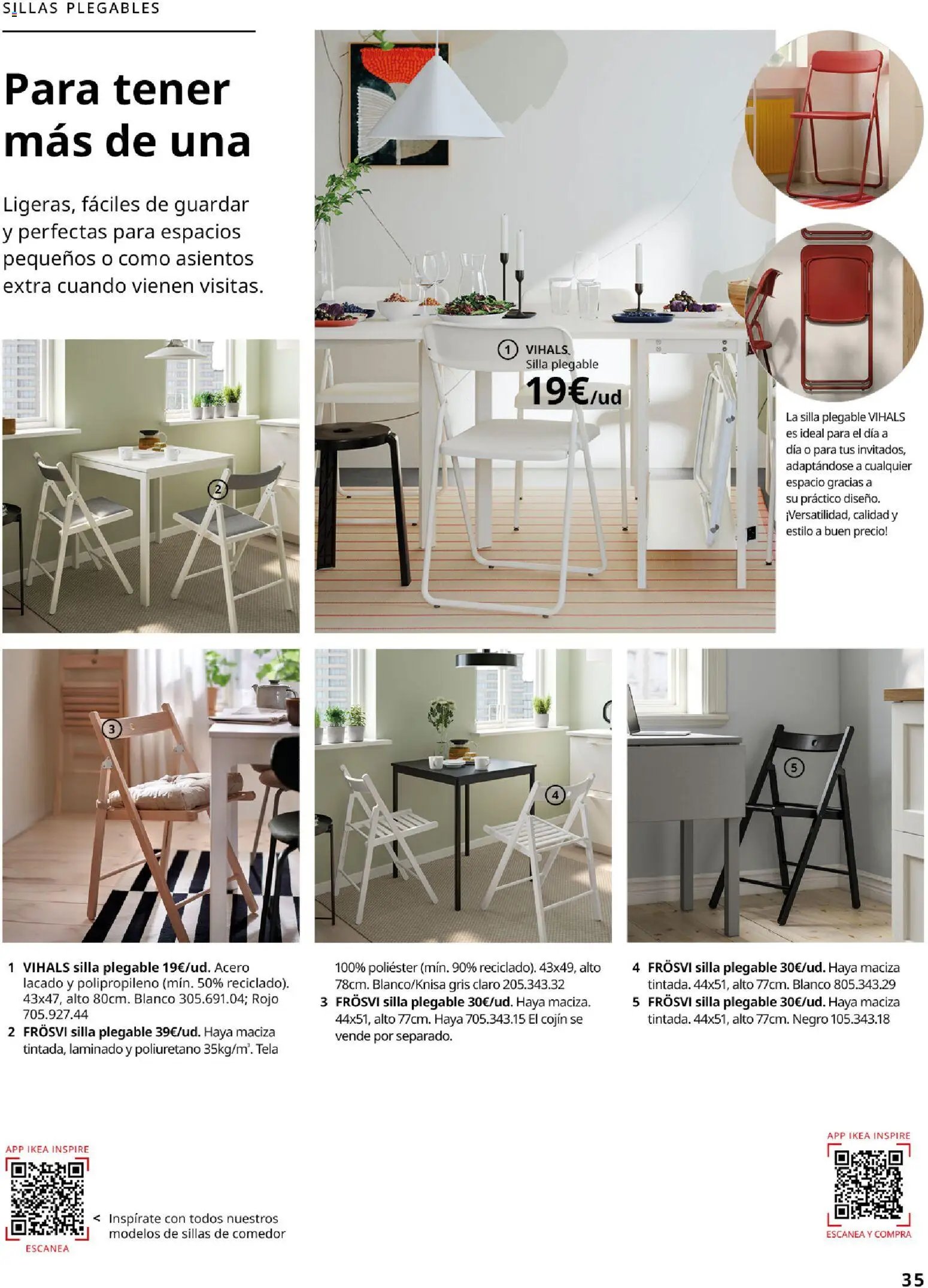 Catálogo IKEA Comedores