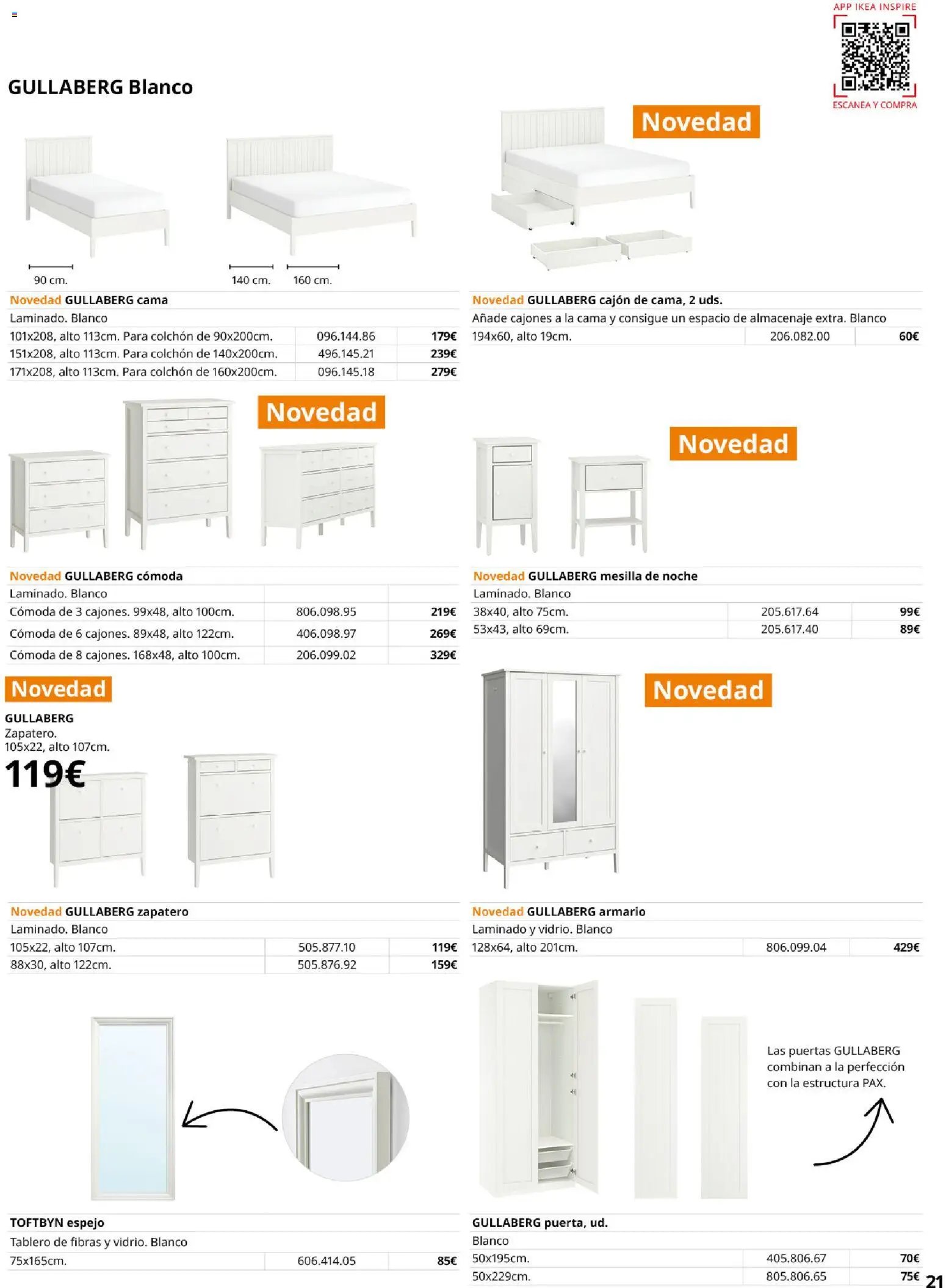 Catálogo IKEA Muebles para el dormitorio