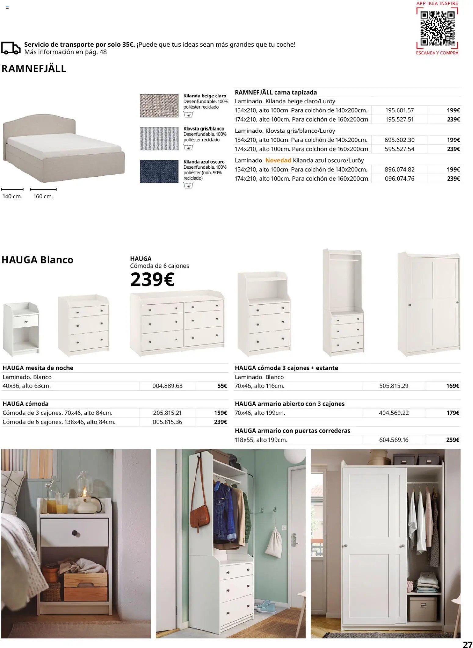 Catálogo IKEA Muebles para el dormitorio