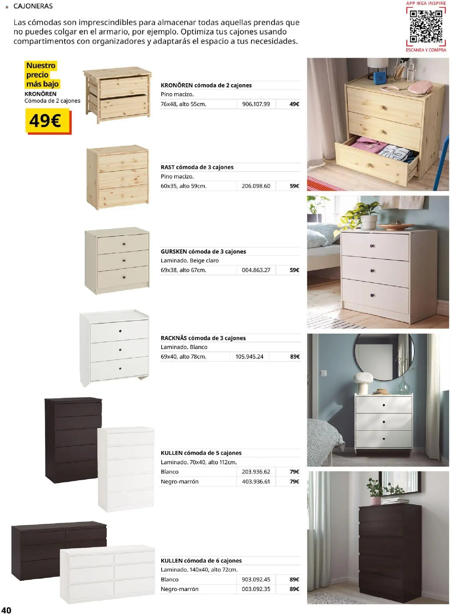 Catálogo IKEA Muebles para el dormitorio