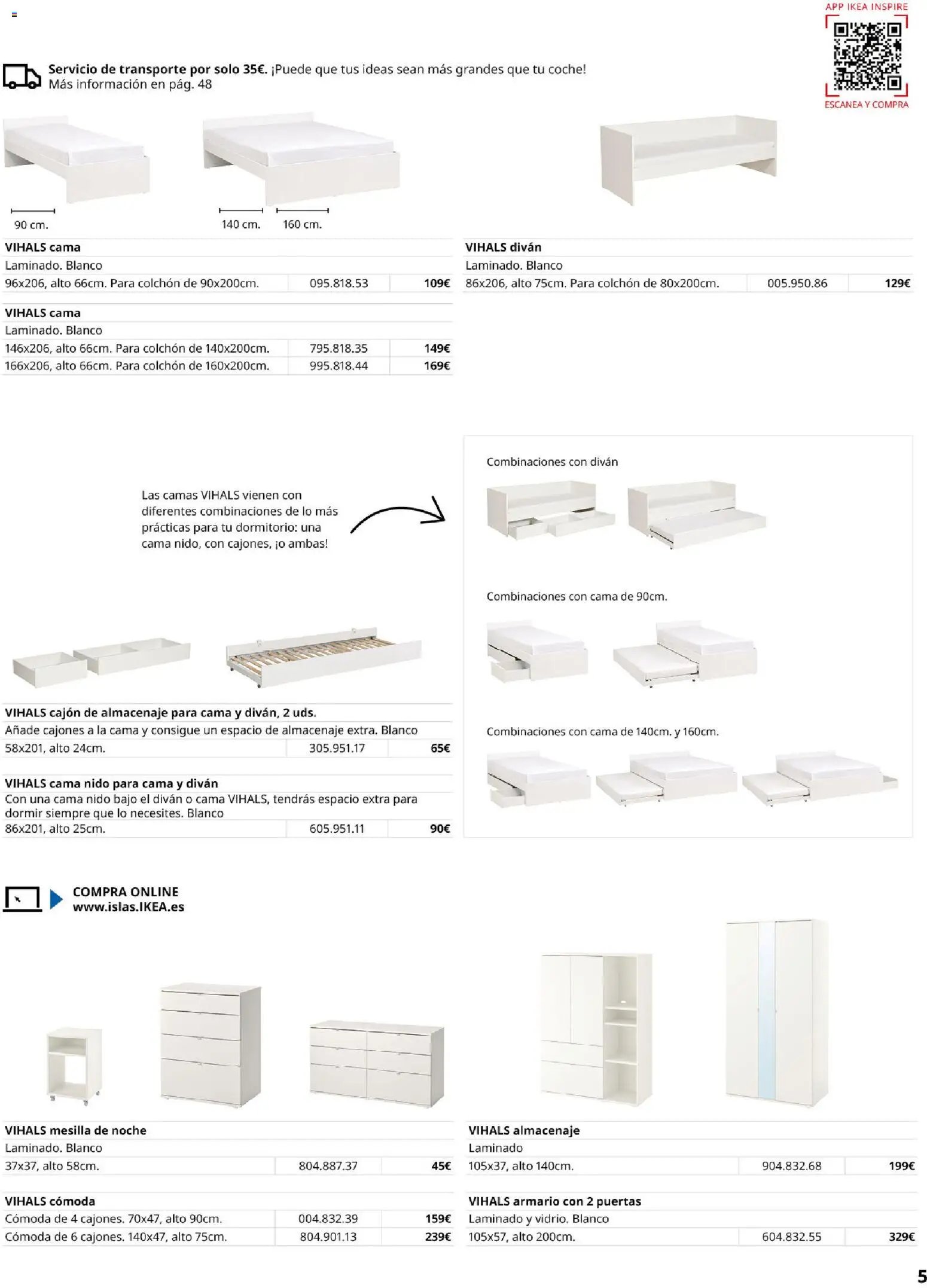 Catálogo IKEA Muebles para el dormitorio