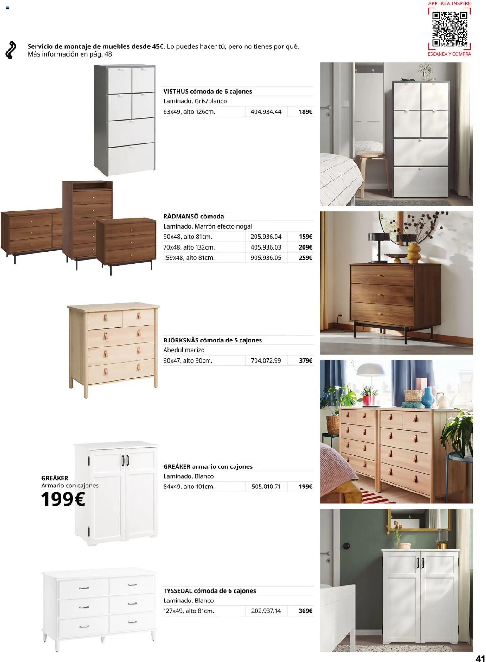 Catálogo IKEA Muebles para el dormitorio