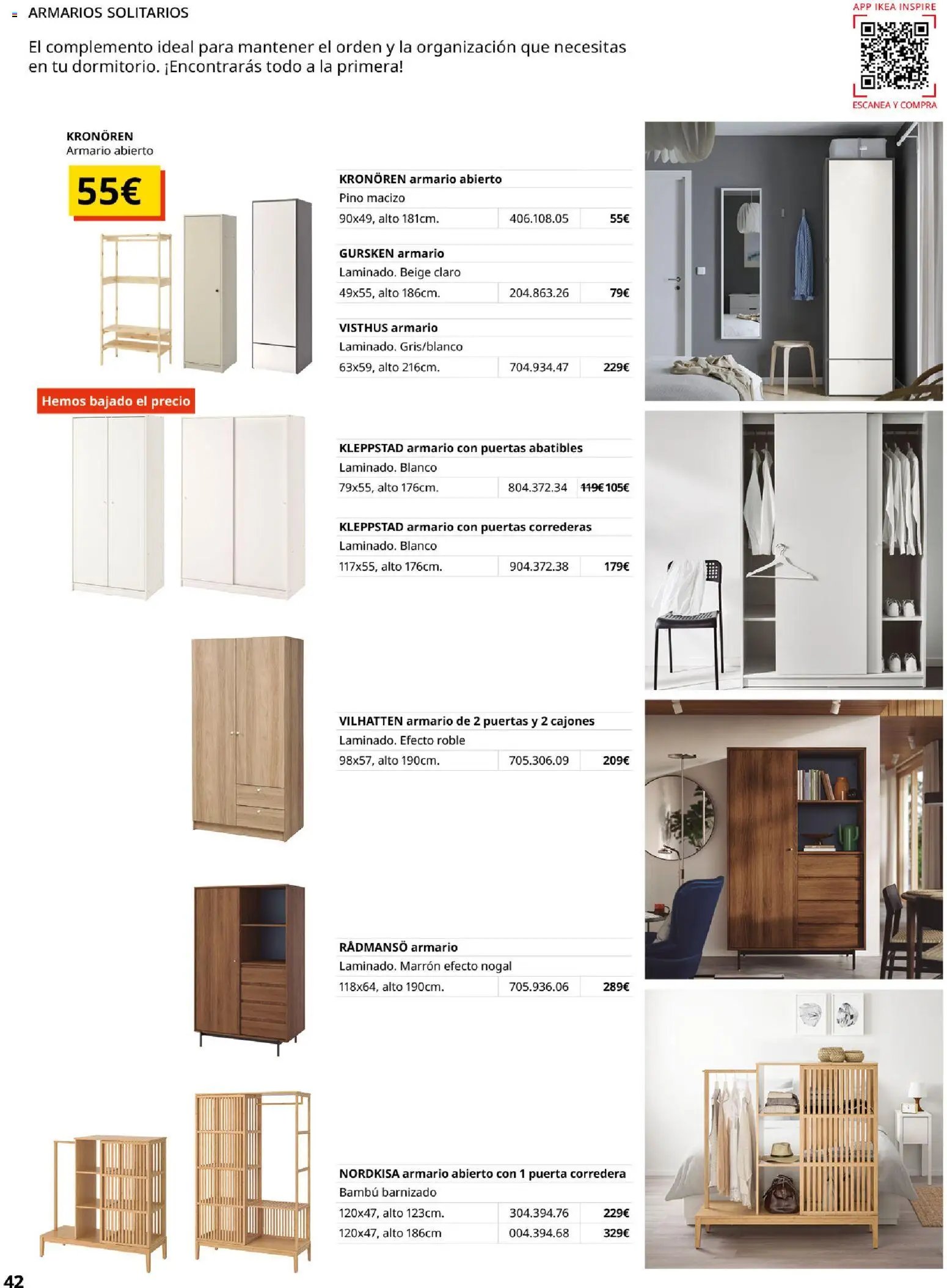 Catálogo IKEA Muebles para el dormitorio