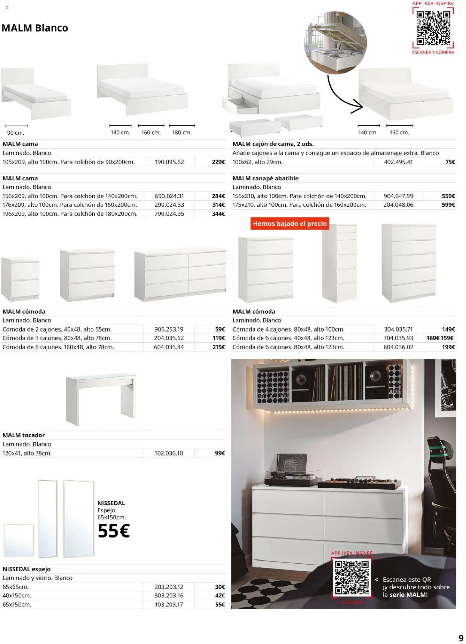 Catálogo IKEA Muebles para el dormitorio