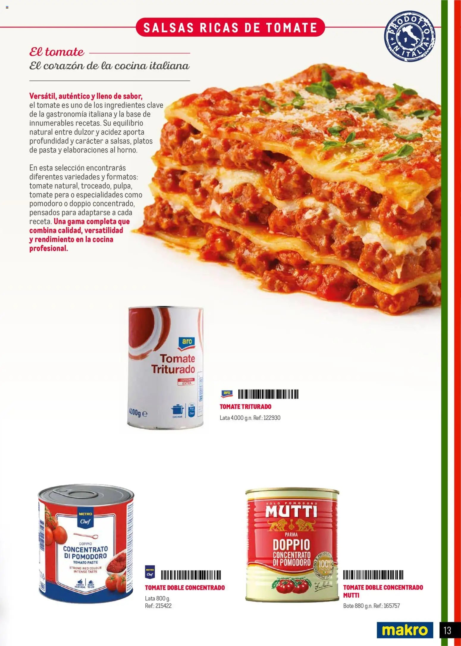 Makro Restaurantes italianos Norte