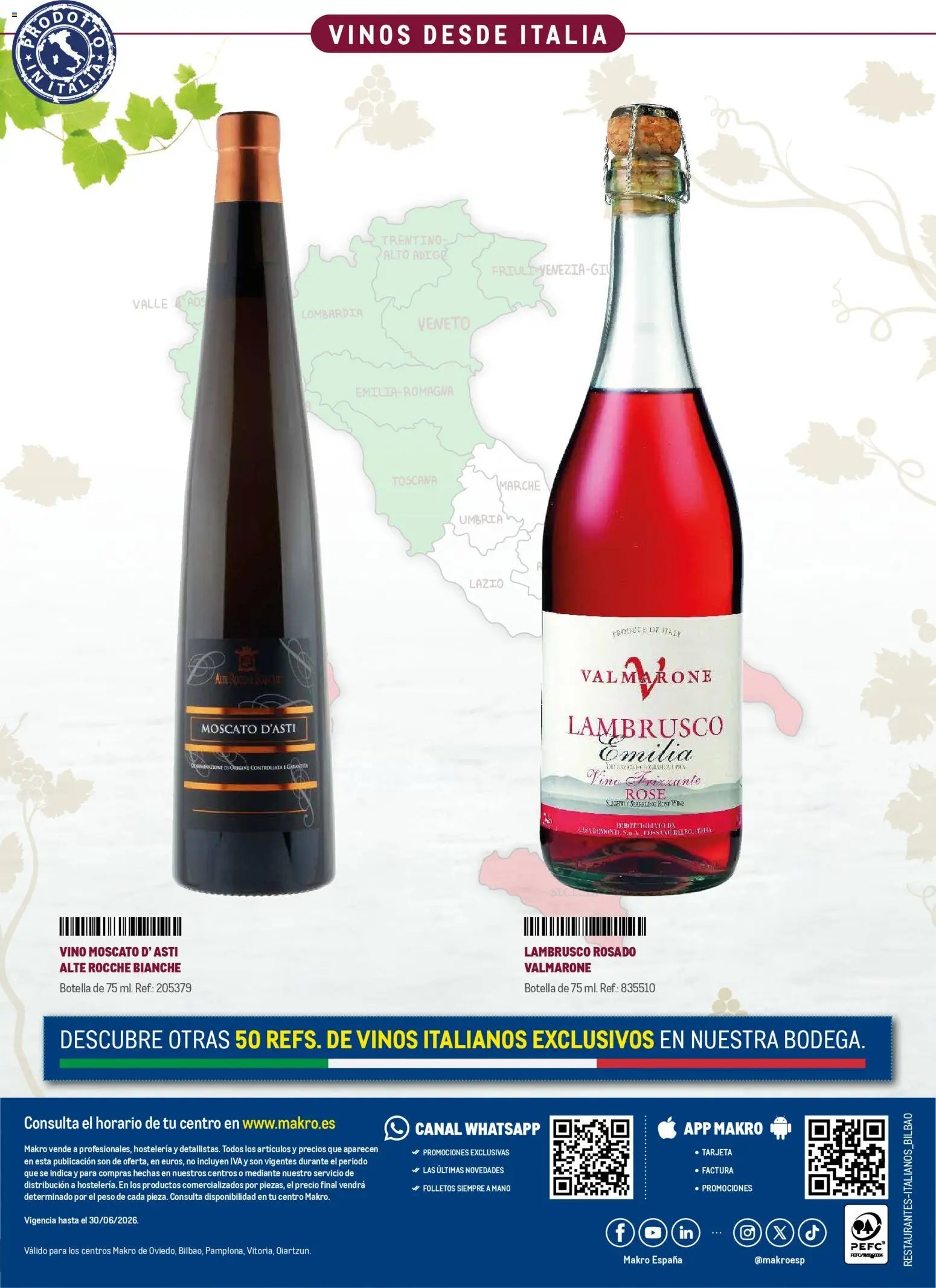 Makro Restaurantes italianos Norte