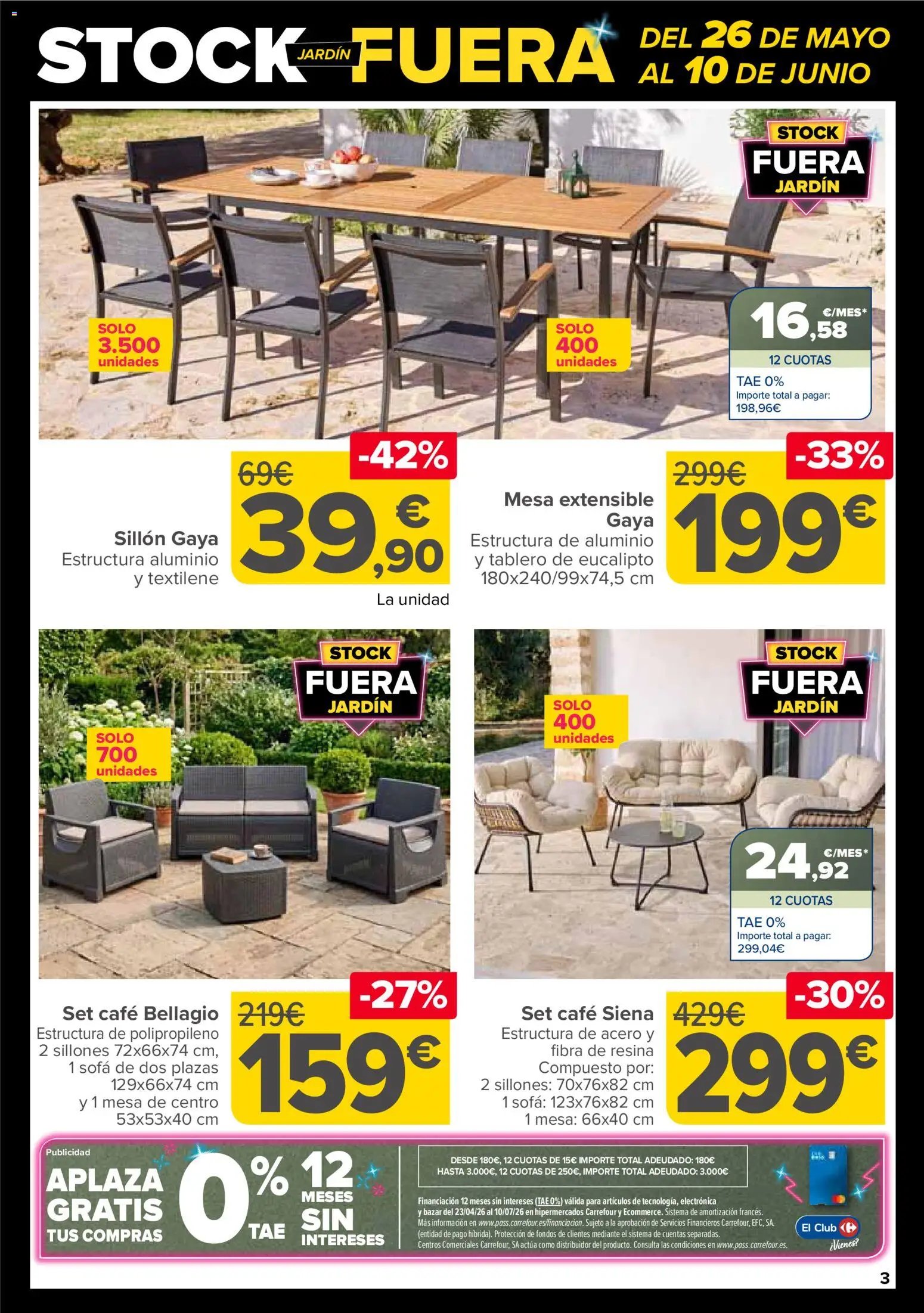 Carrefour Stock Fuera Jardin