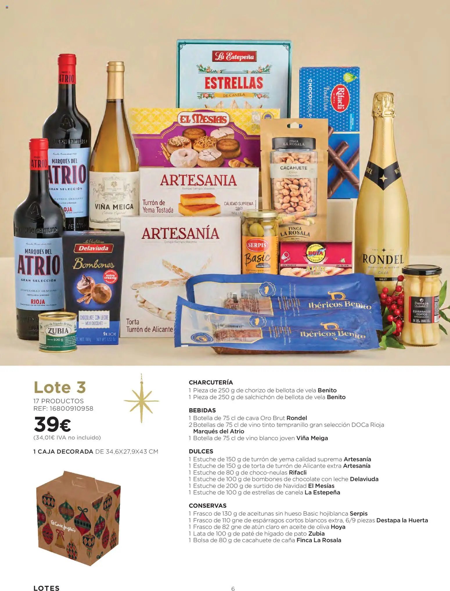 El Corte Inglés Cestas Navidad 2026