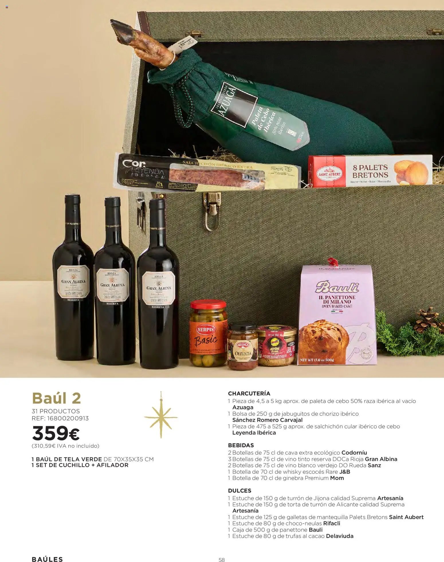 El Corte Inglés Cestas Navidad 2026