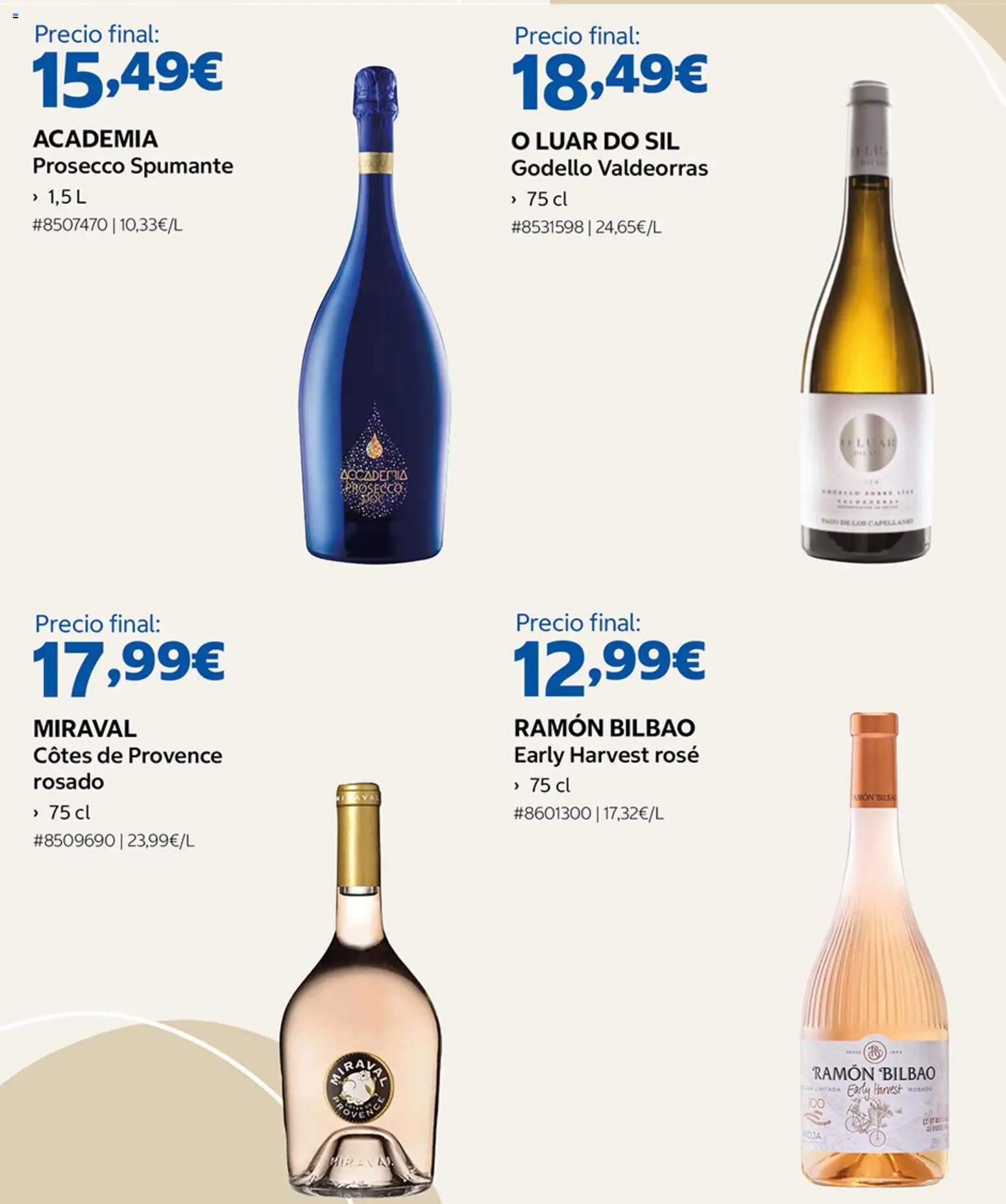Costco catálogo Vinos