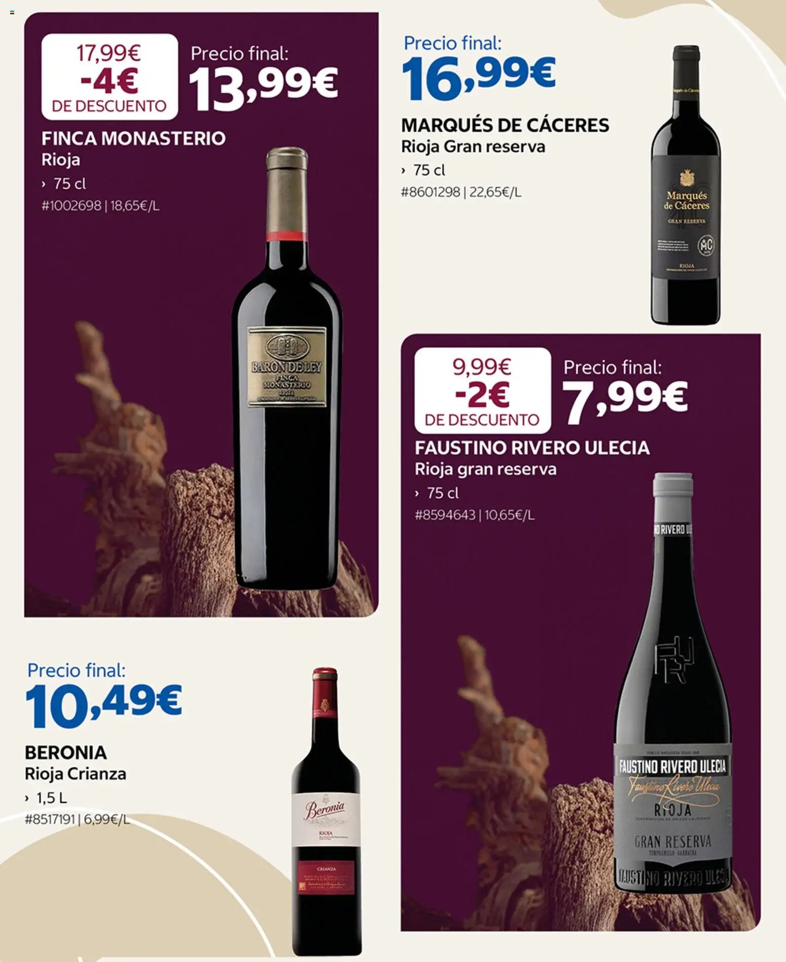 Costco catálogo Vinos