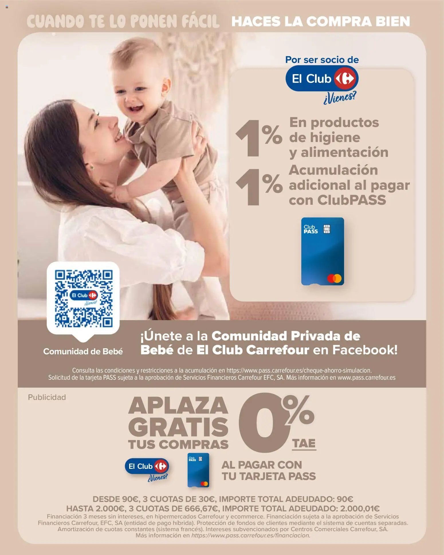 Carrefour folleto Bebé