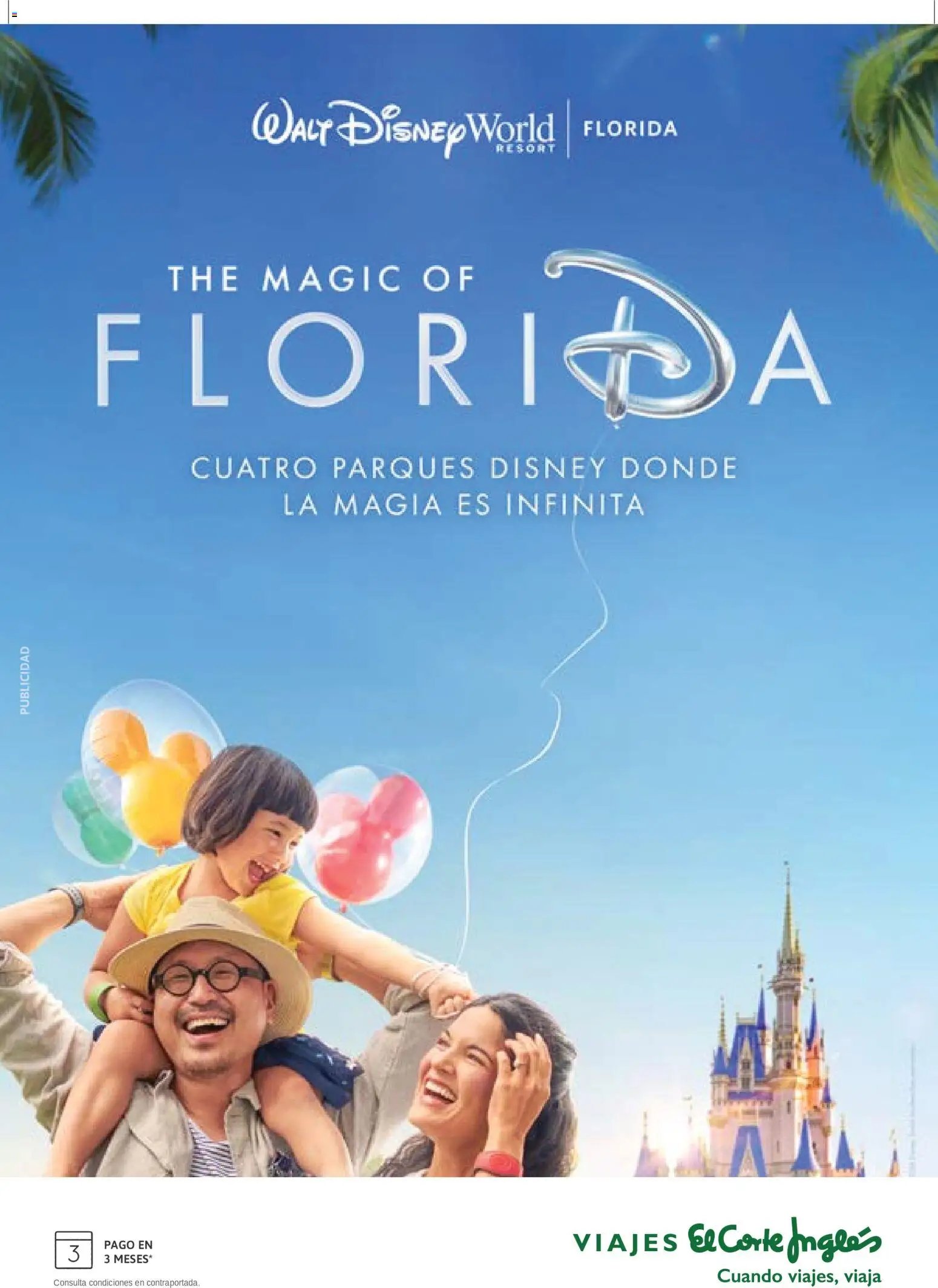 Viajes El Corte Inglés Folleto Walt Disney World