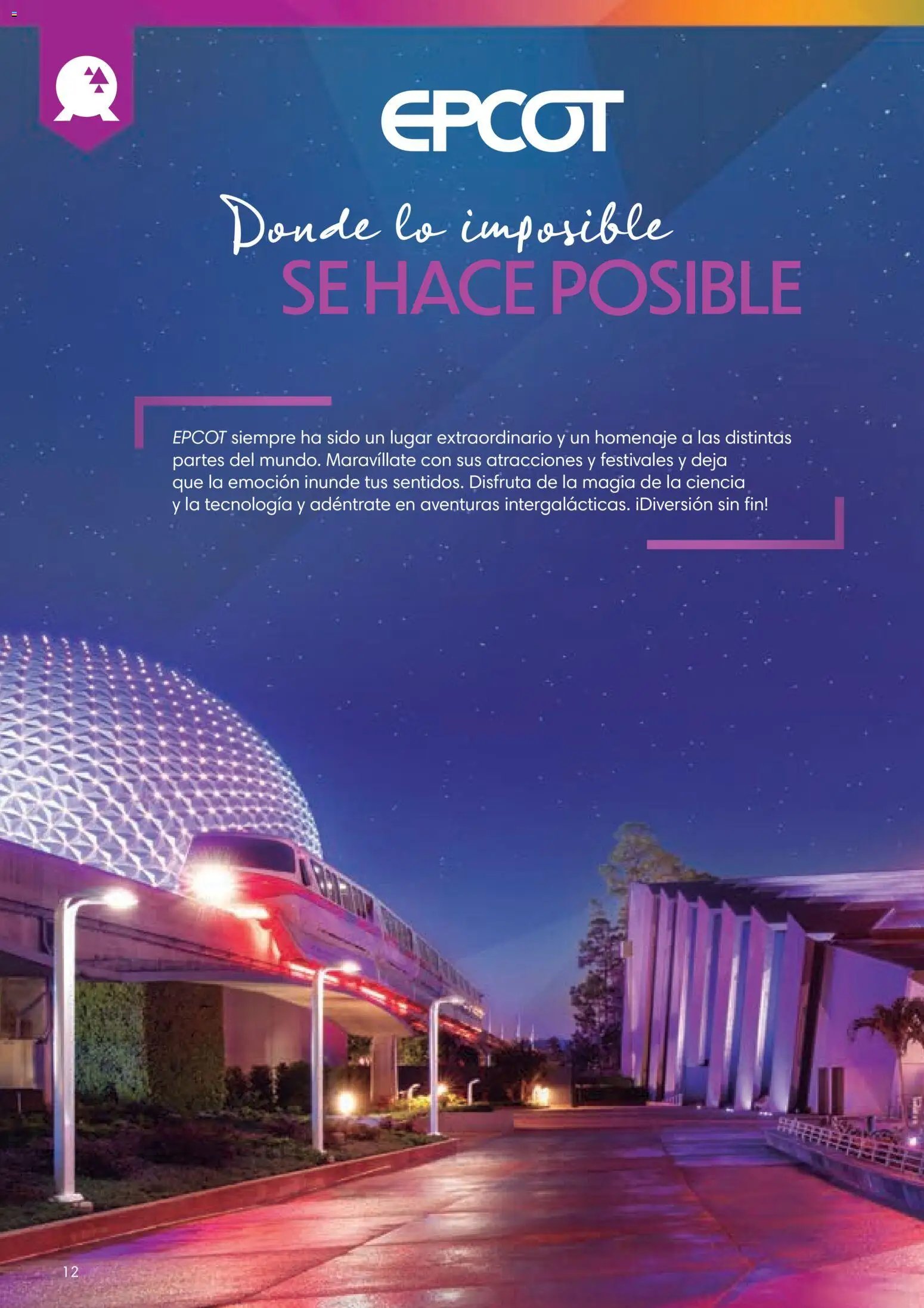 Viajes El Corte Inglés Folleto Walt Disney World
