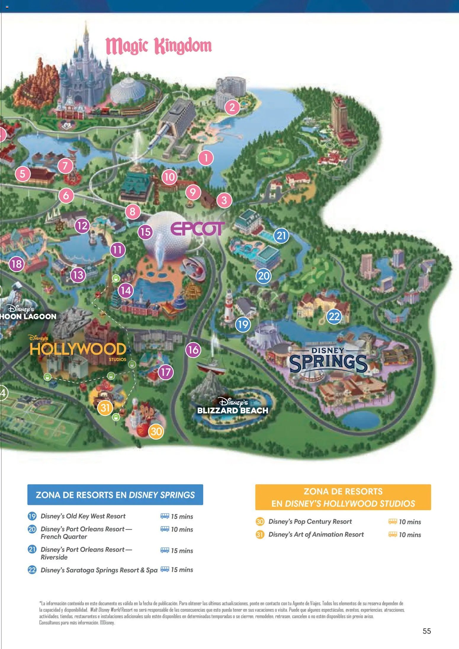 Viajes El Corte Inglés Folleto Walt Disney World