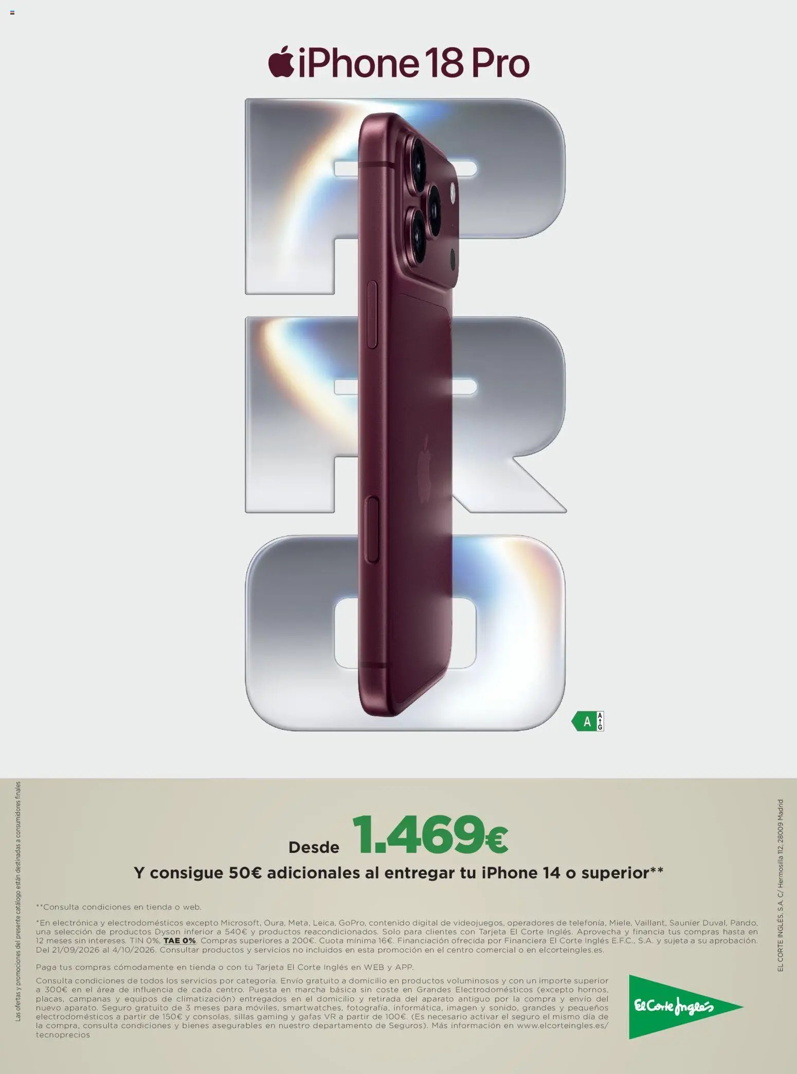 El Corte Inglés Volver tiene sus ventajas