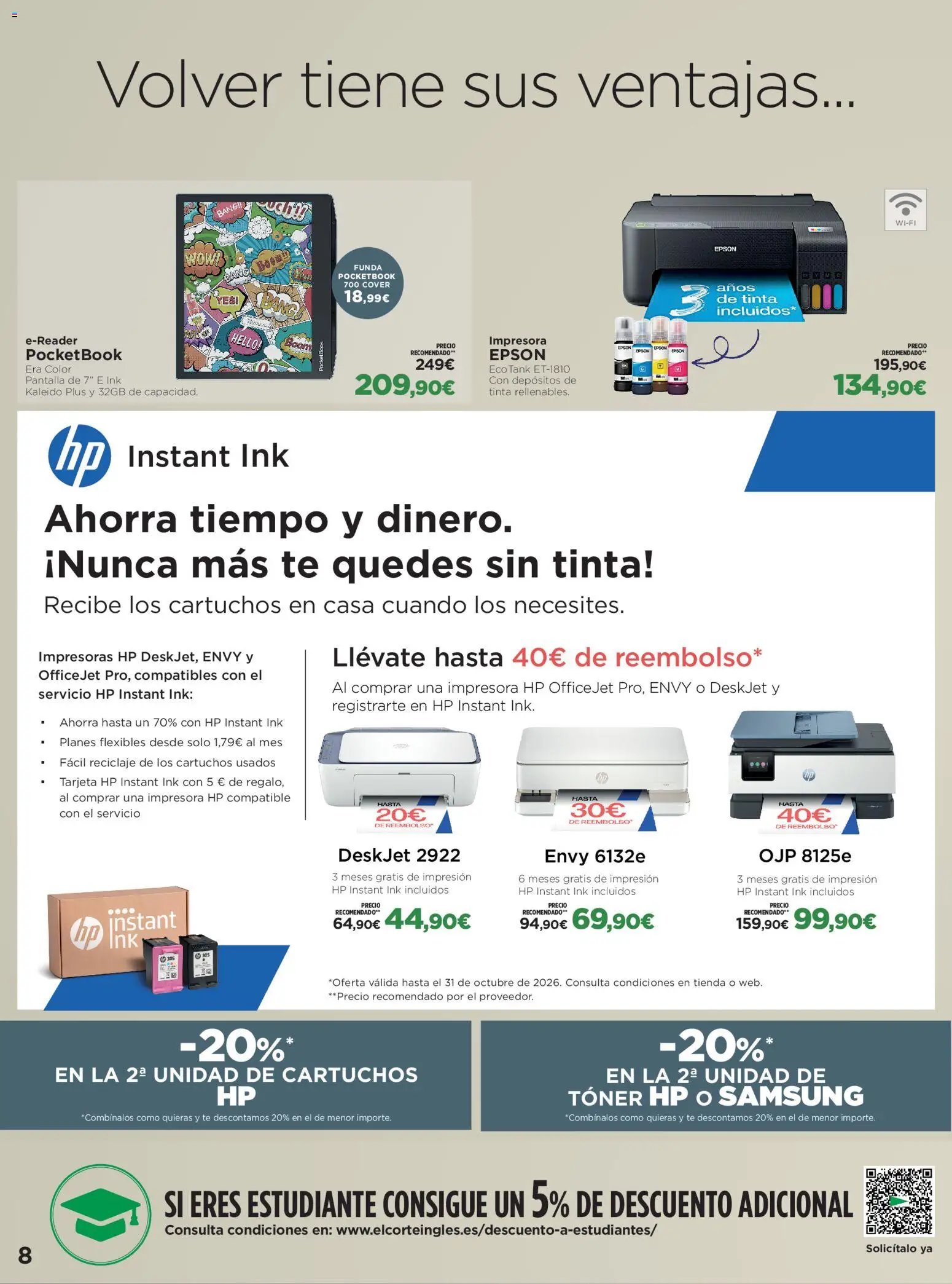 El Corte Inglés Volver tiene sus ventajas