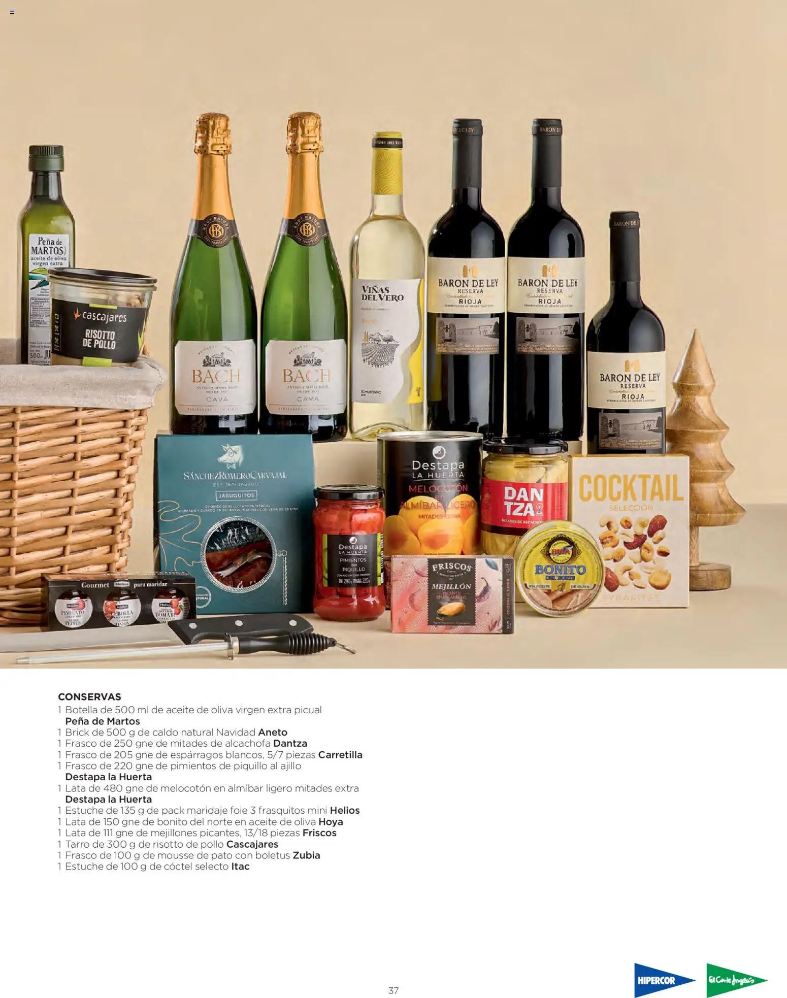 El Corte Inglés Cestas Navidad 2026 Cataluňa