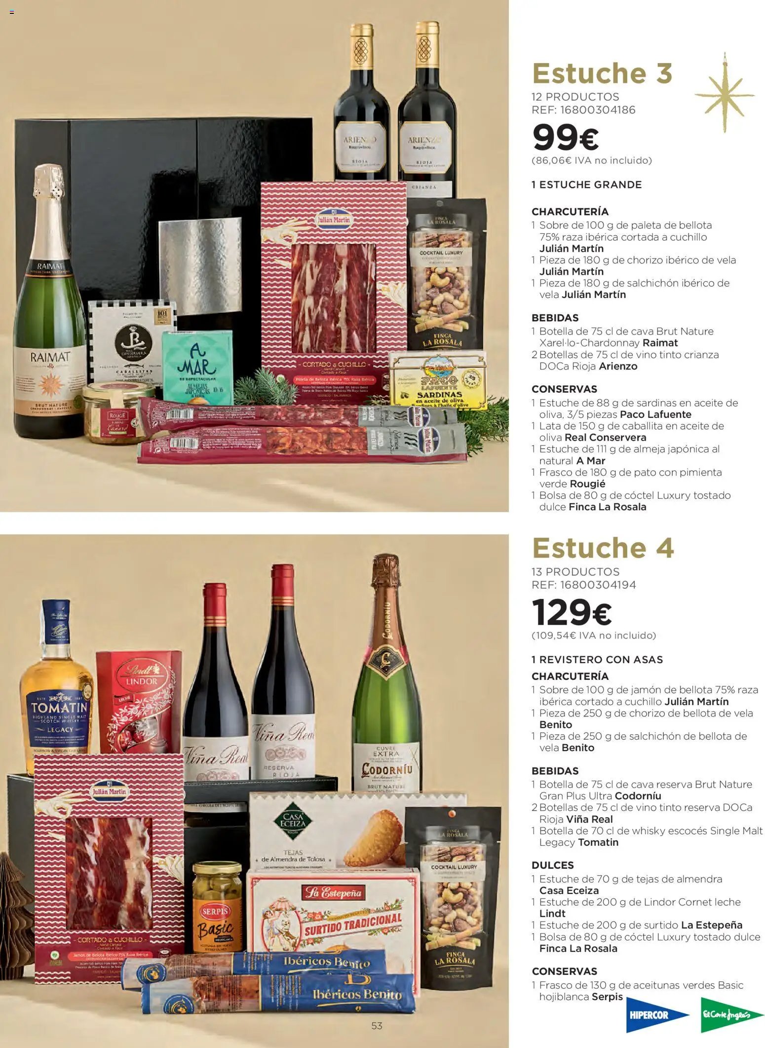 El Corte Inglés Cestas Navidad 2026 Cataluňa