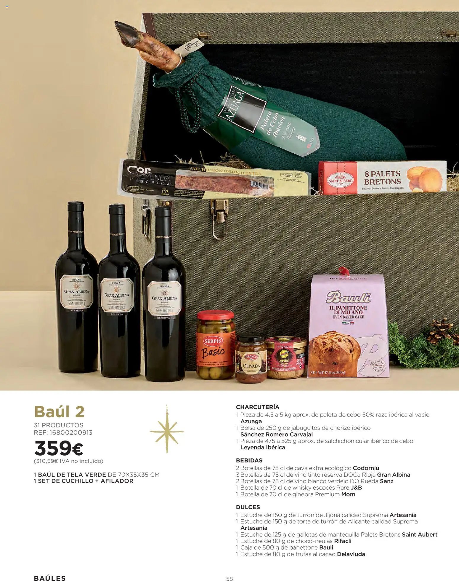 El Corte Inglés Cestas Navidad 2026 Cataluňa