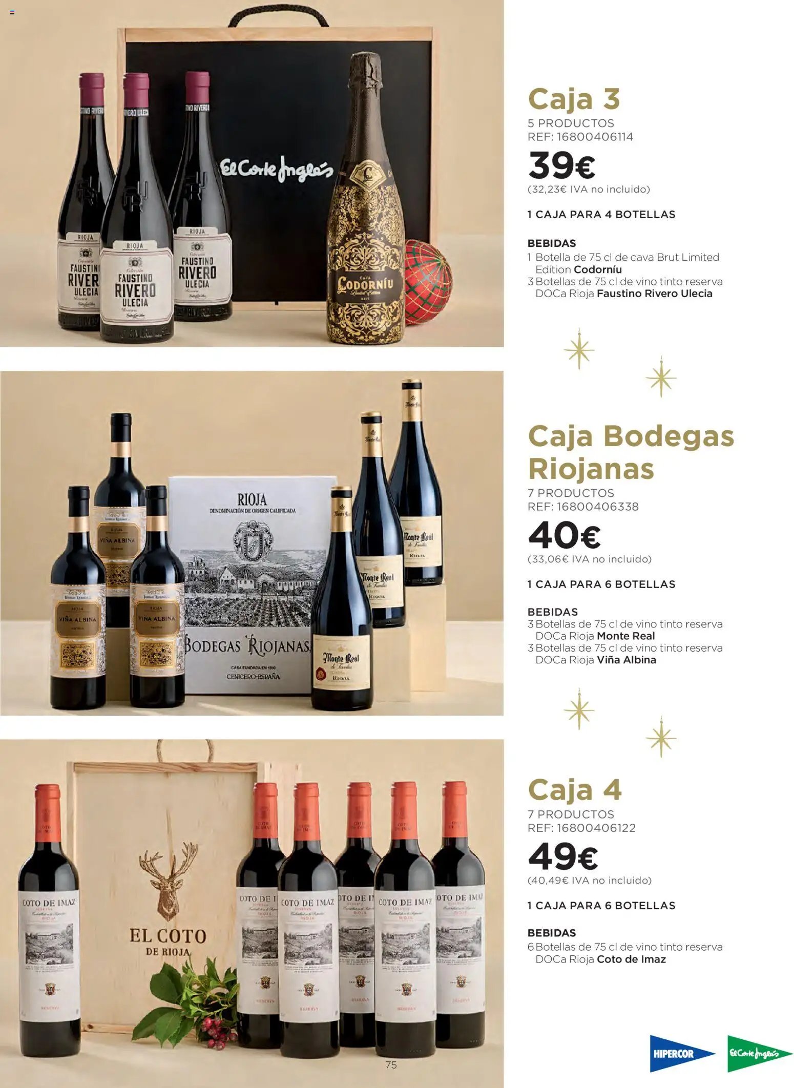 El Corte Inglés Cestas Navidad 2026 Cataluňa