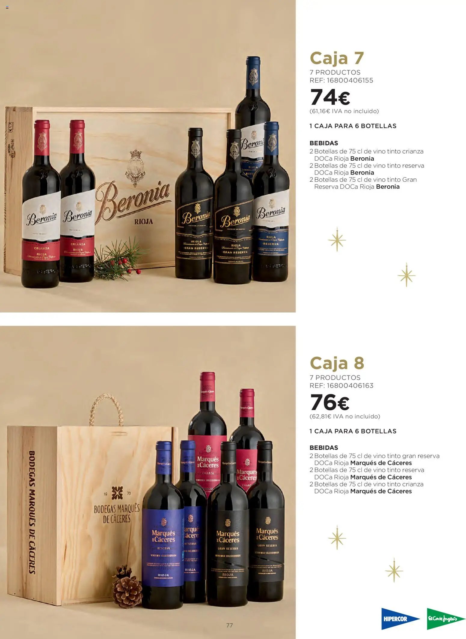 El Corte Inglés Cestas Navidad 2026 Cataluňa