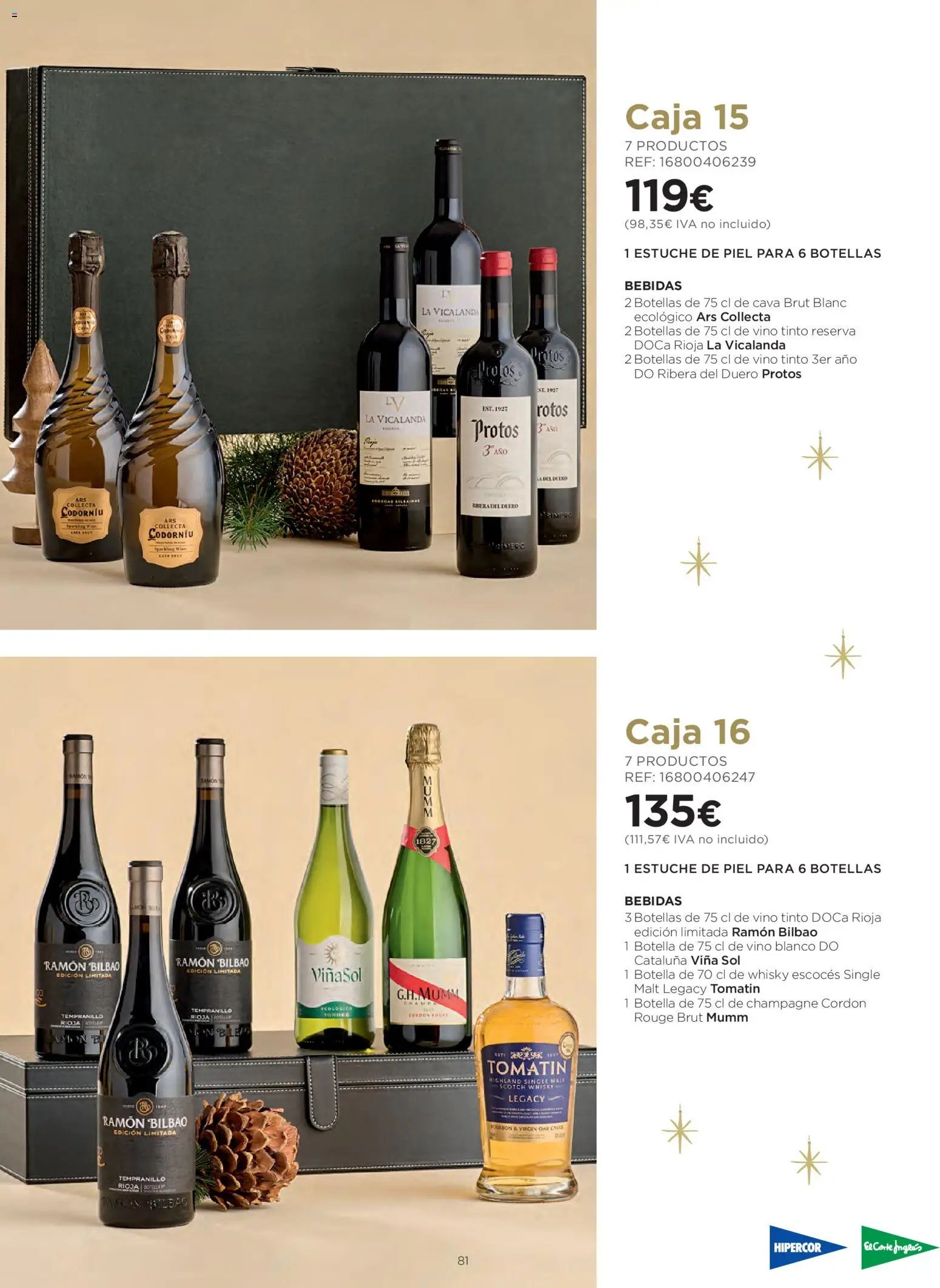 El Corte Inglés Cestas Navidad 2026 Cataluňa