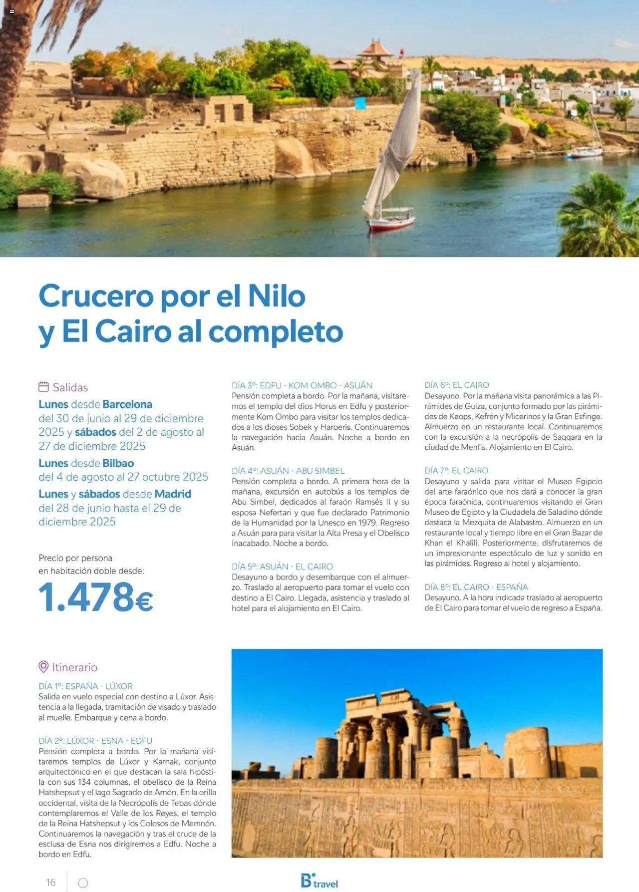 B the travel brand Egipto