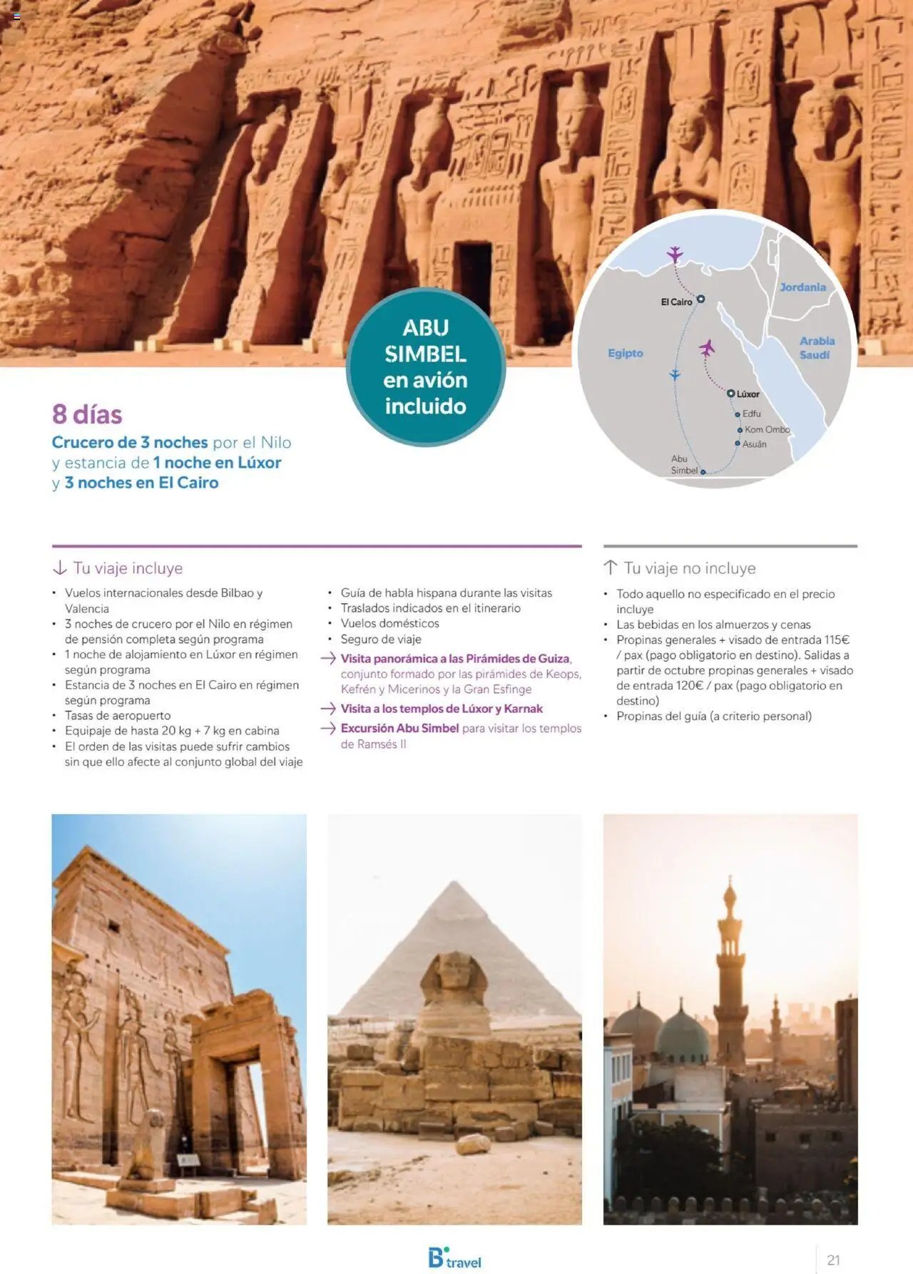 B the travel brand Egipto