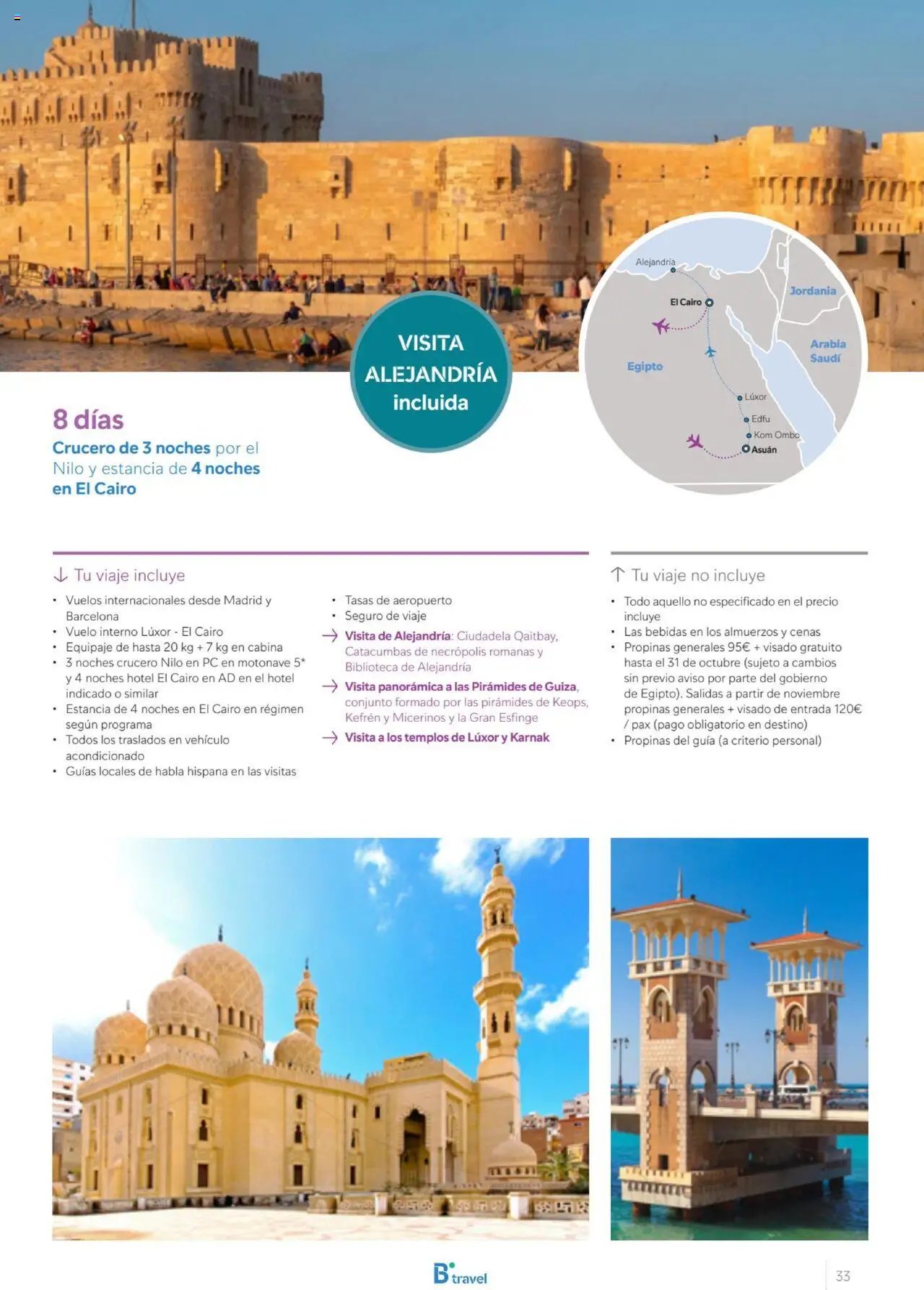 B the travel brand Egipto