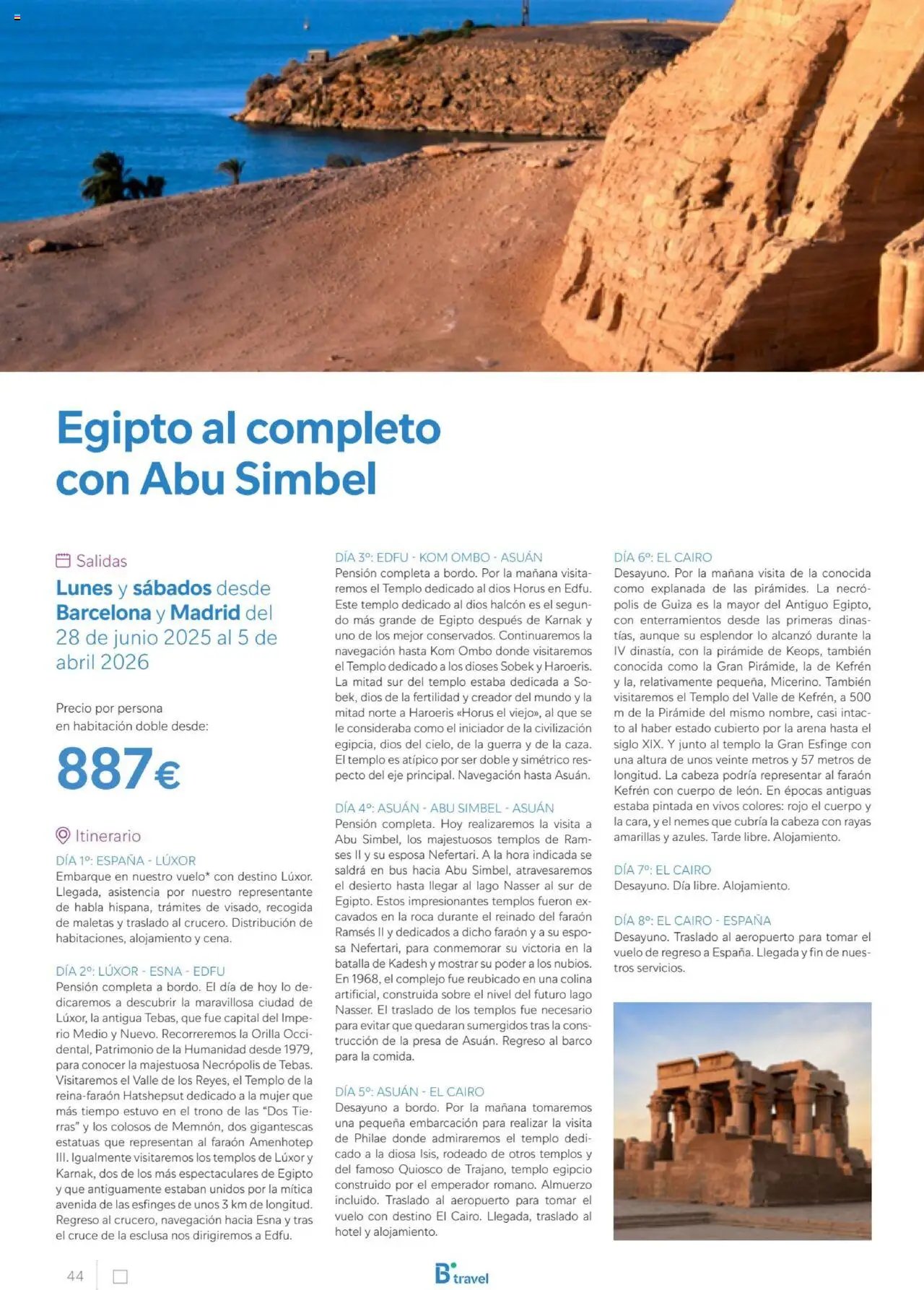 B the travel brand Egipto